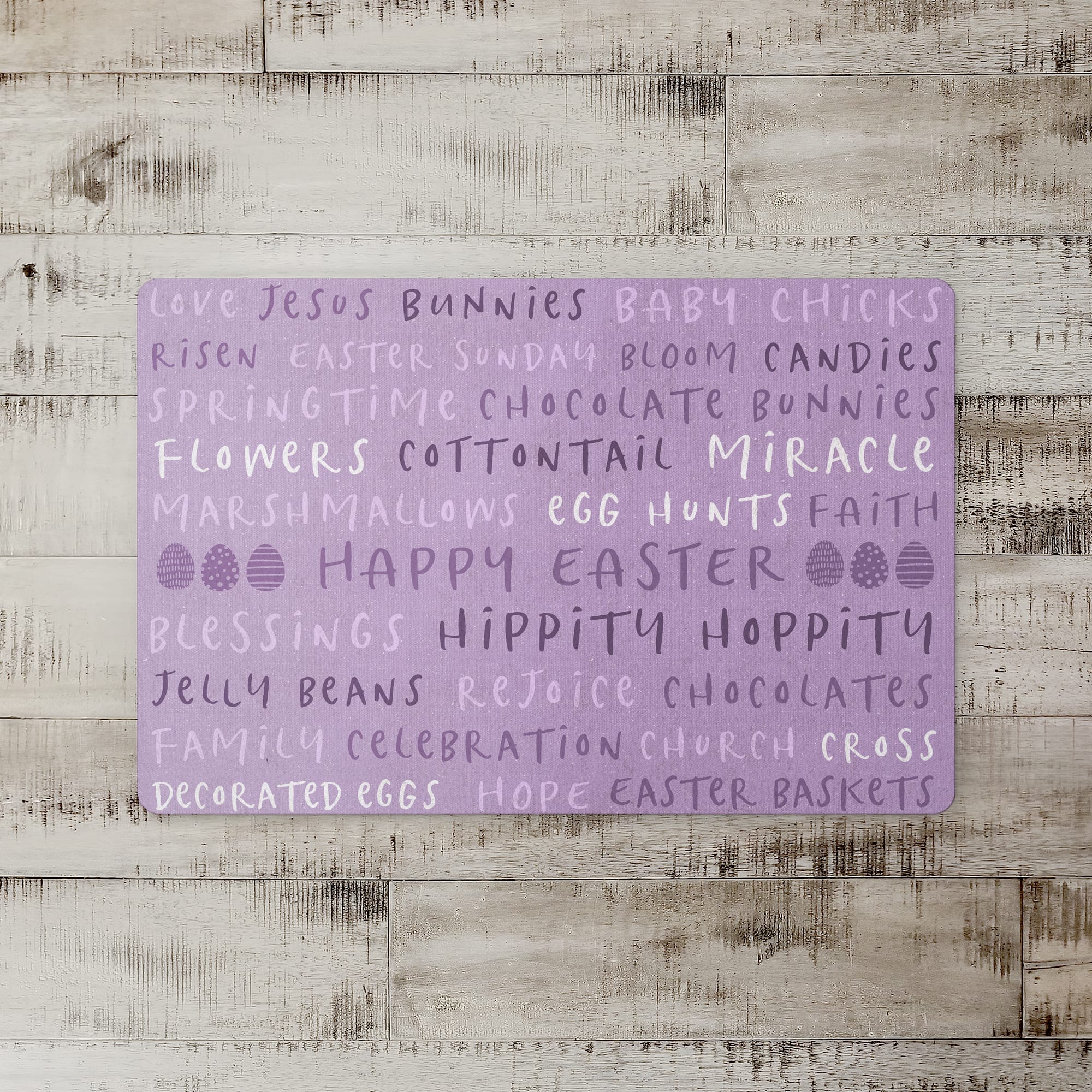 Easter Stuff Purples Mat 27" x 18" Floor Mat