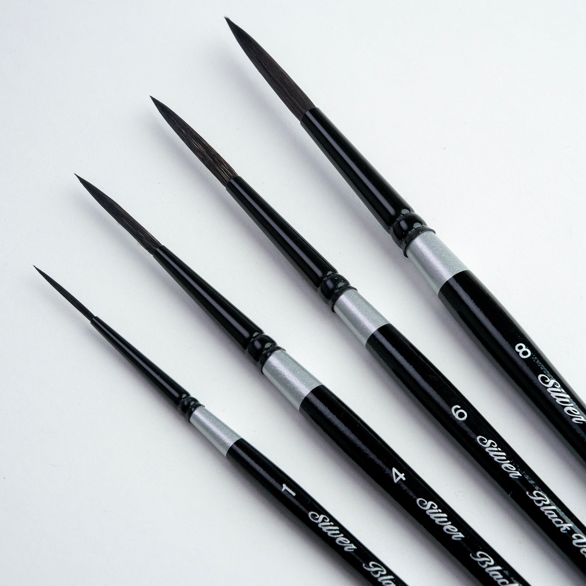Silver Brush Limited Black Velvet® Liner Brushes Set