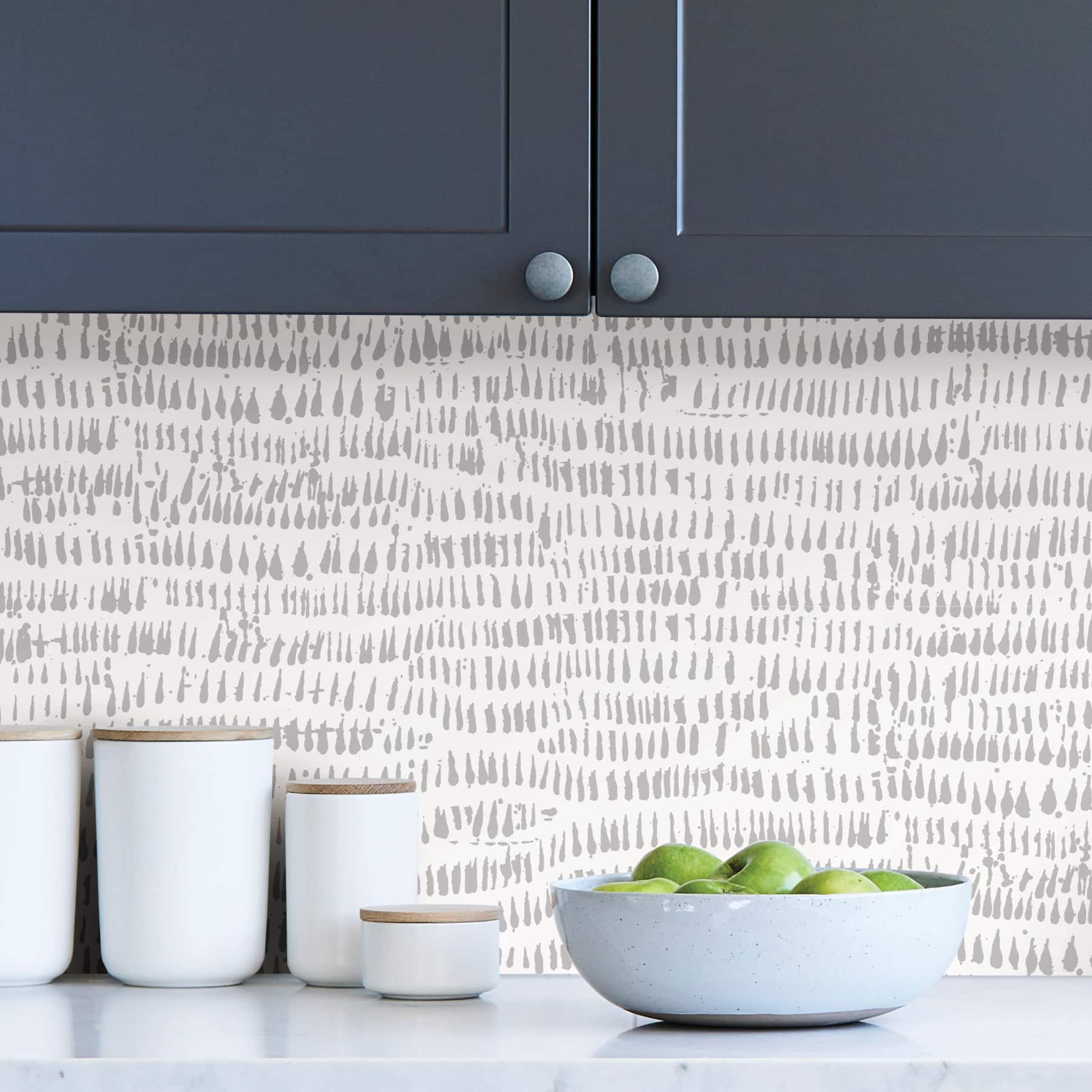 NuWallpaper Kylver Gray Peel & Stick Wallpaper