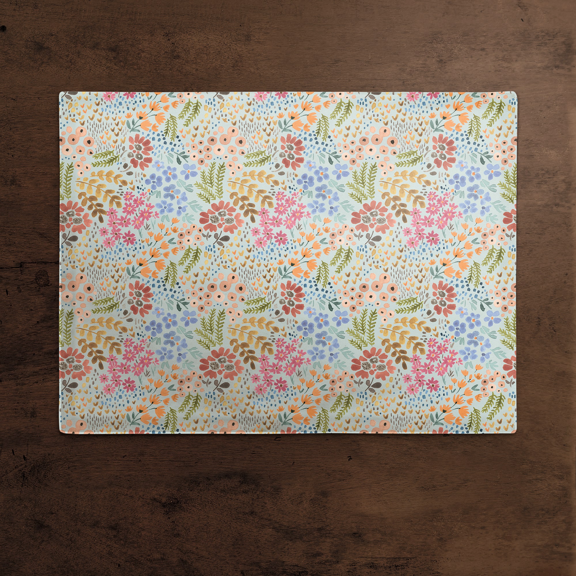 Wild Flower Floral Cotton Twill Placemat