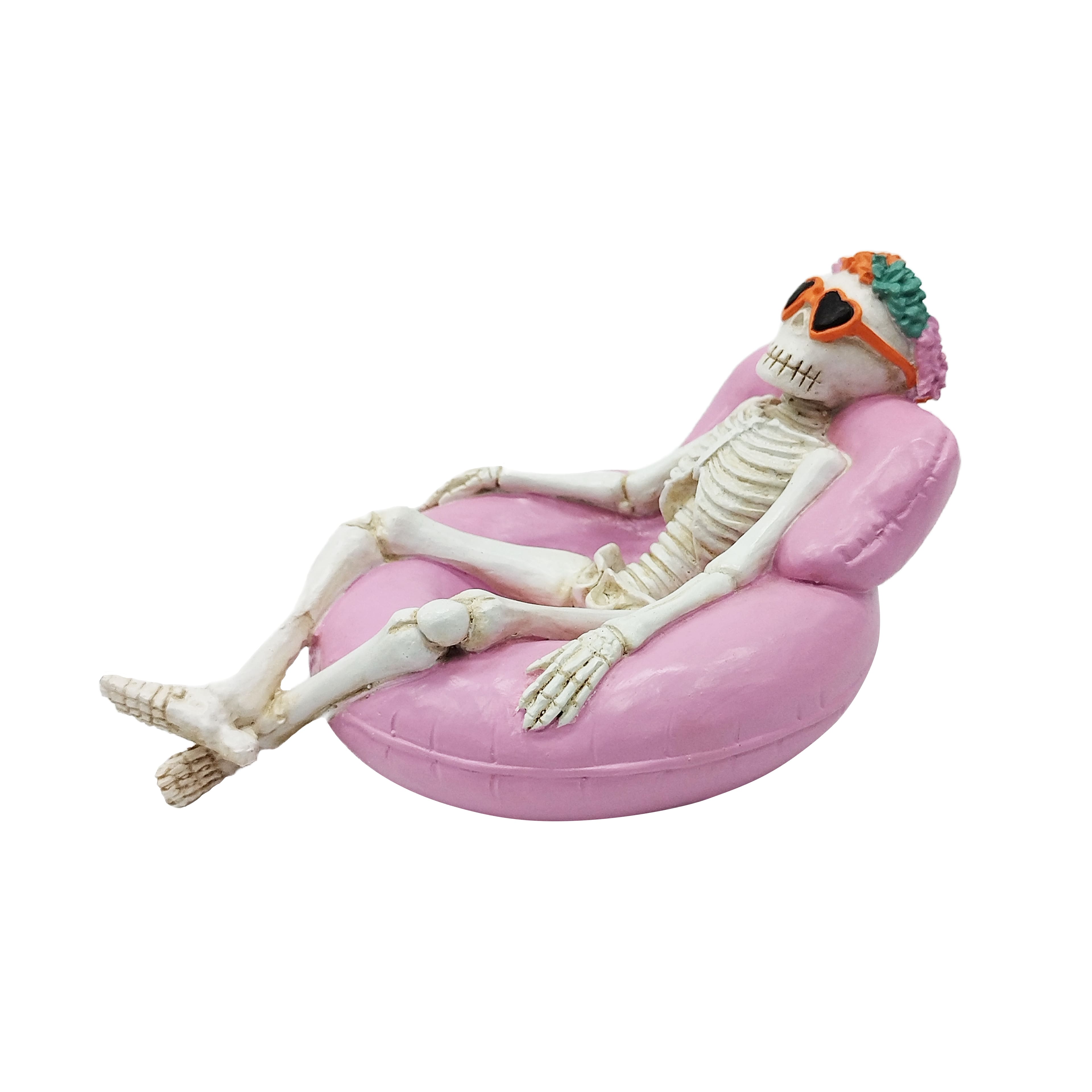 7.3" Skeleton with Pool Float Tabletop Décor by Ashland®