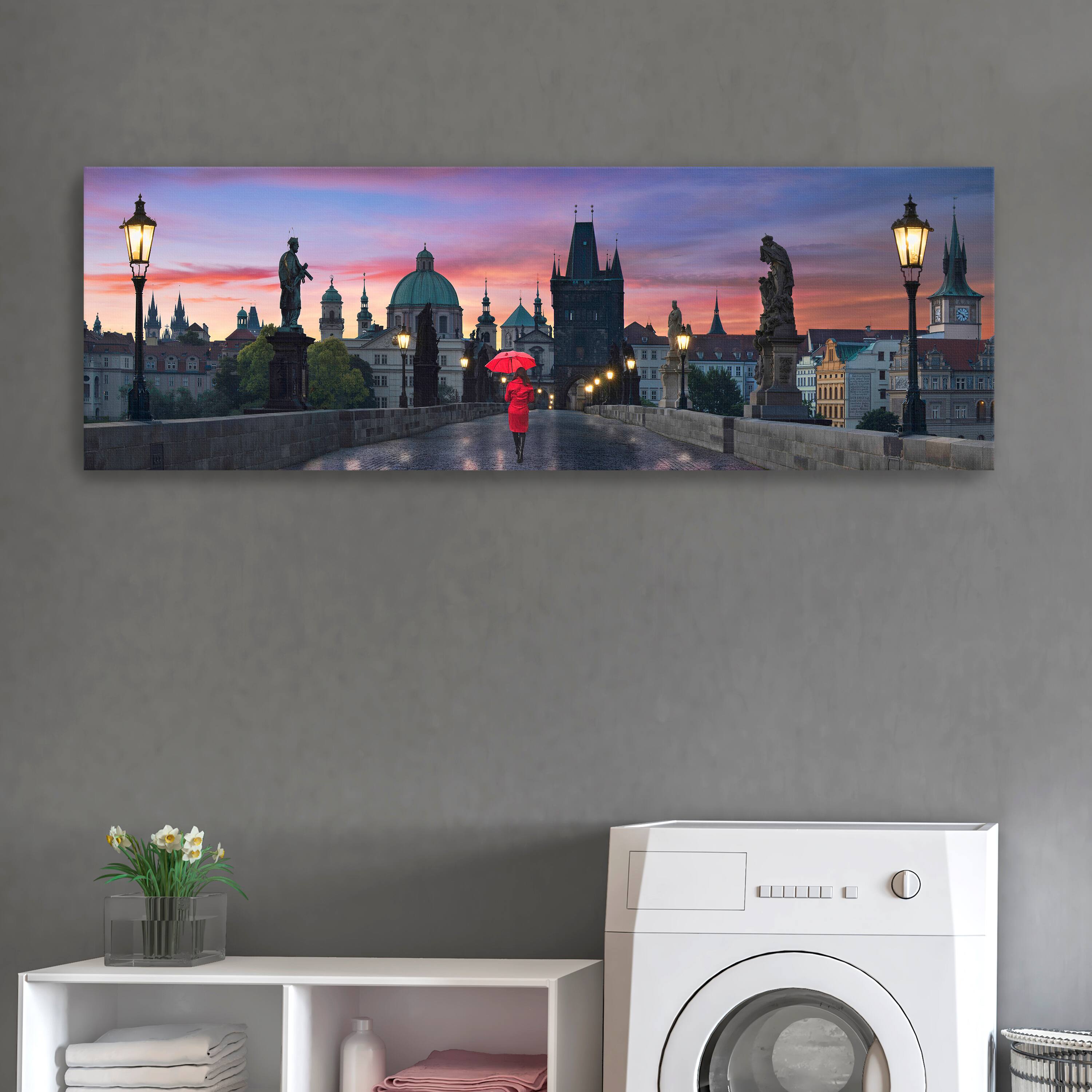 Dawn at Charles Bridge Canvas Giclee