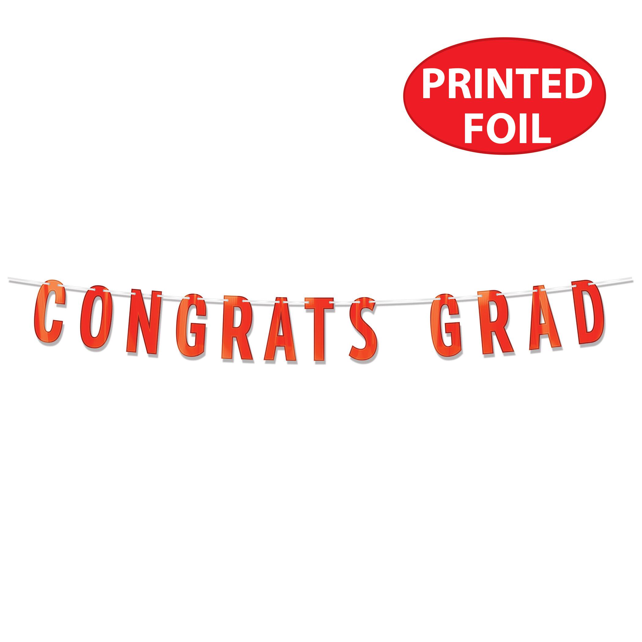 Beistle 5ft. Congrats Grad Streamer