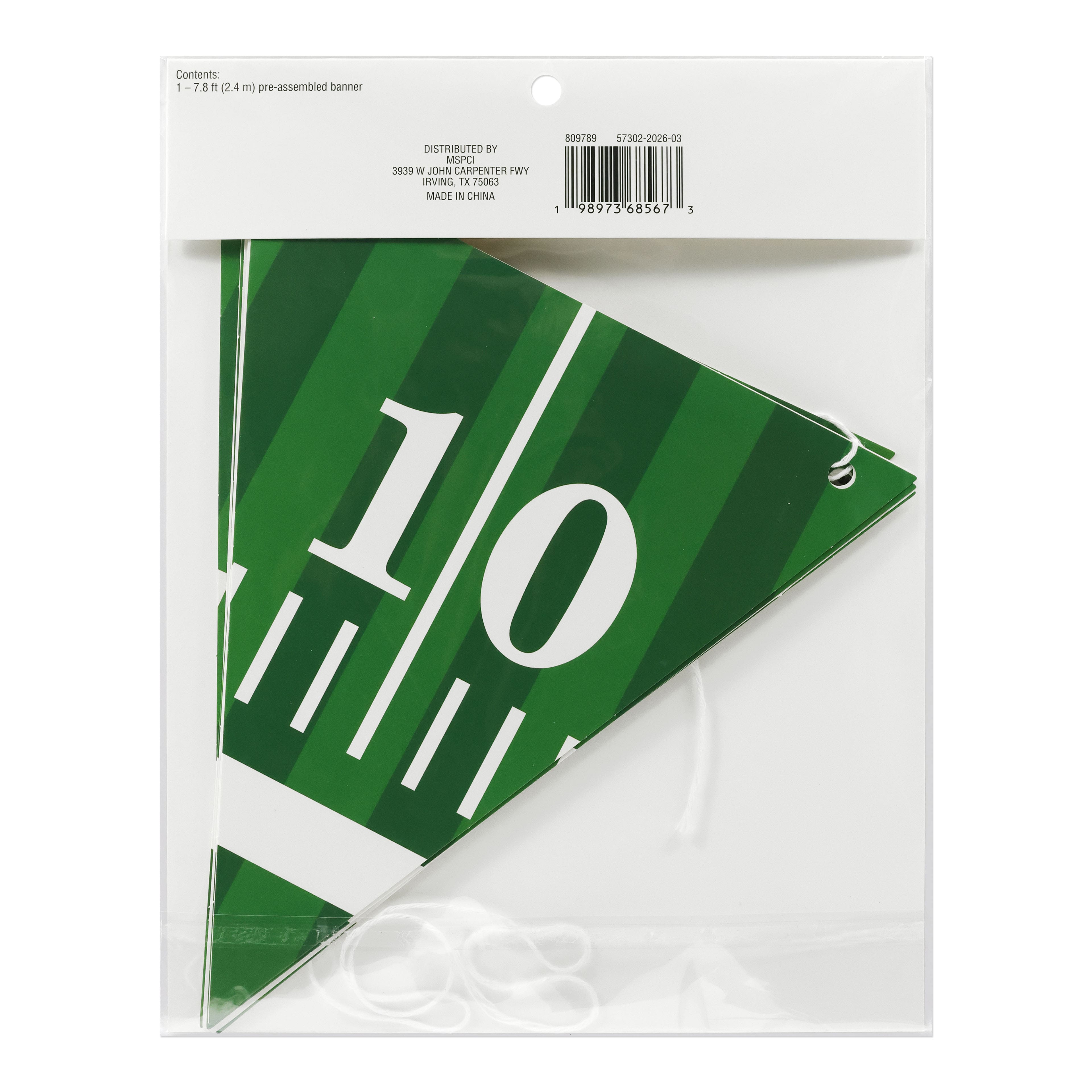 7.8ft. Football & Field Banner by Celebrate It™