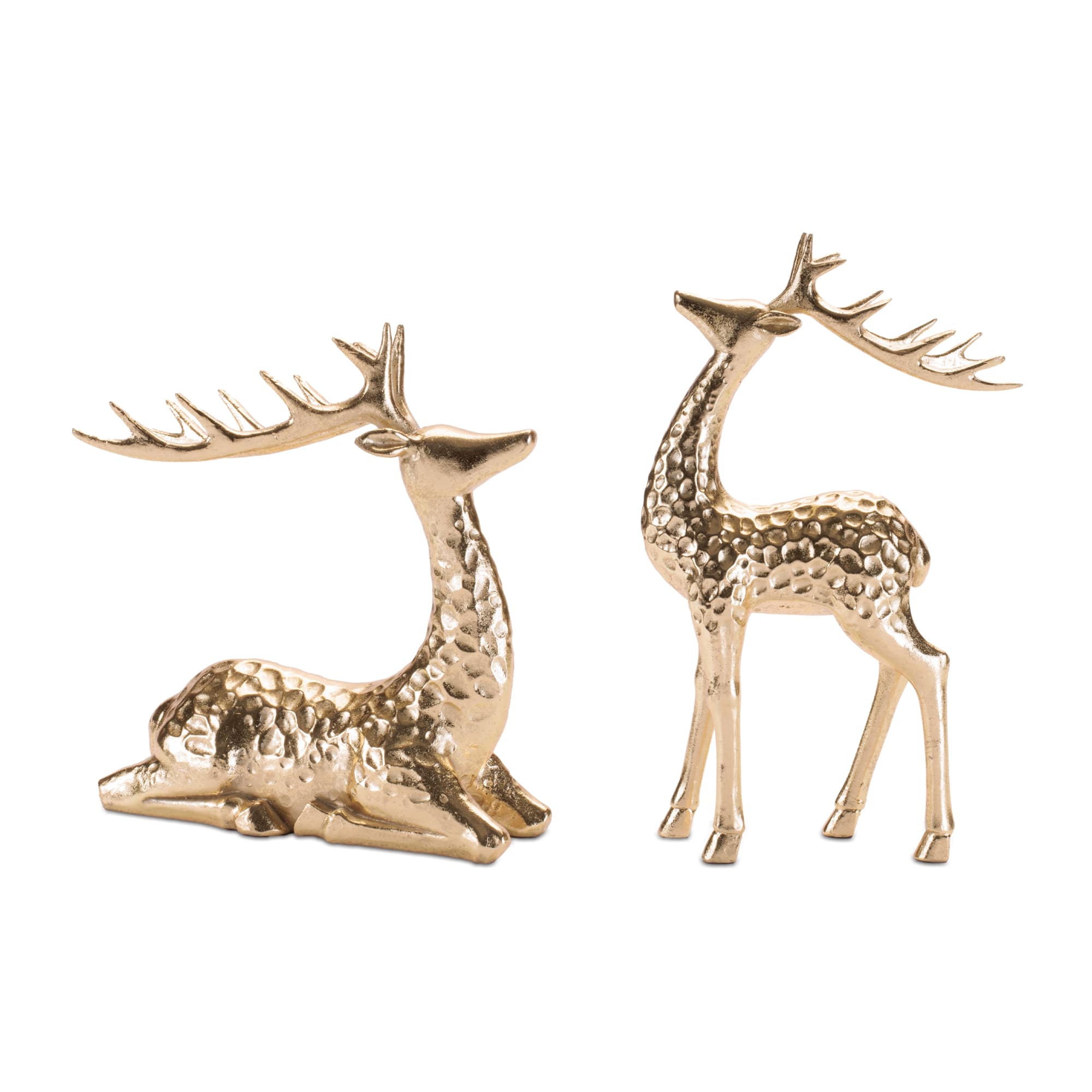 Melrose Gold Deer Figurines Set