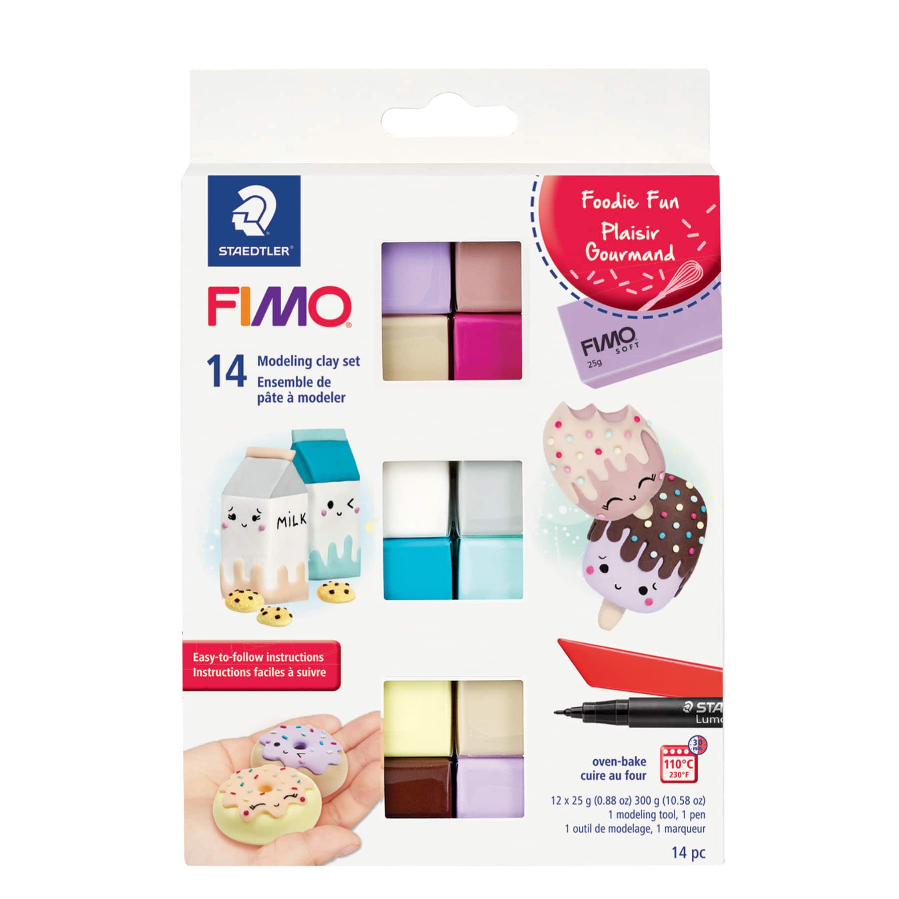 STAEDTLER® FIMO® 25g Soft Modeling Clay Foodie Fun Set
