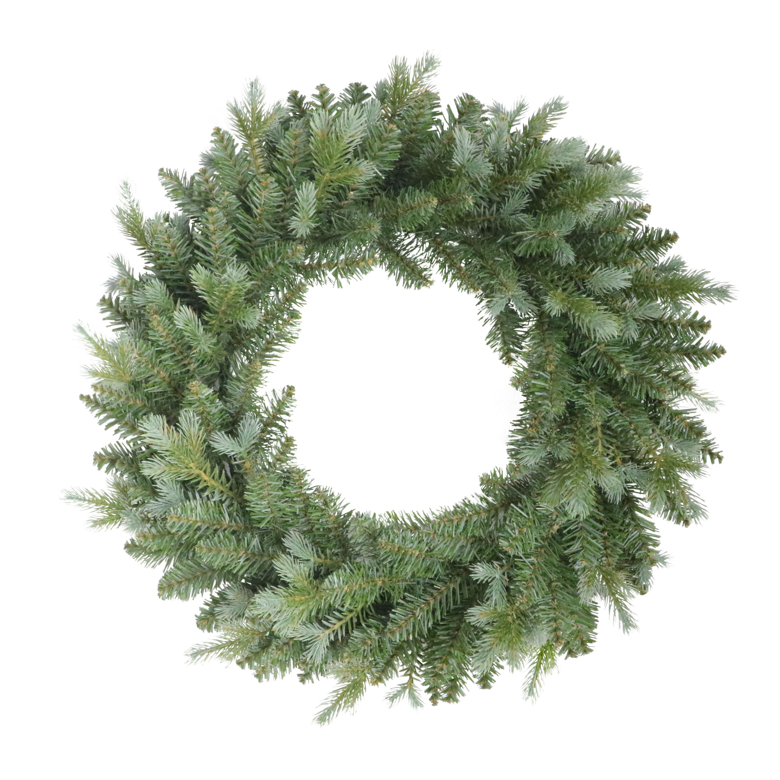 24" Blue & Green Linden Fir Artificial Christmas Wreath
