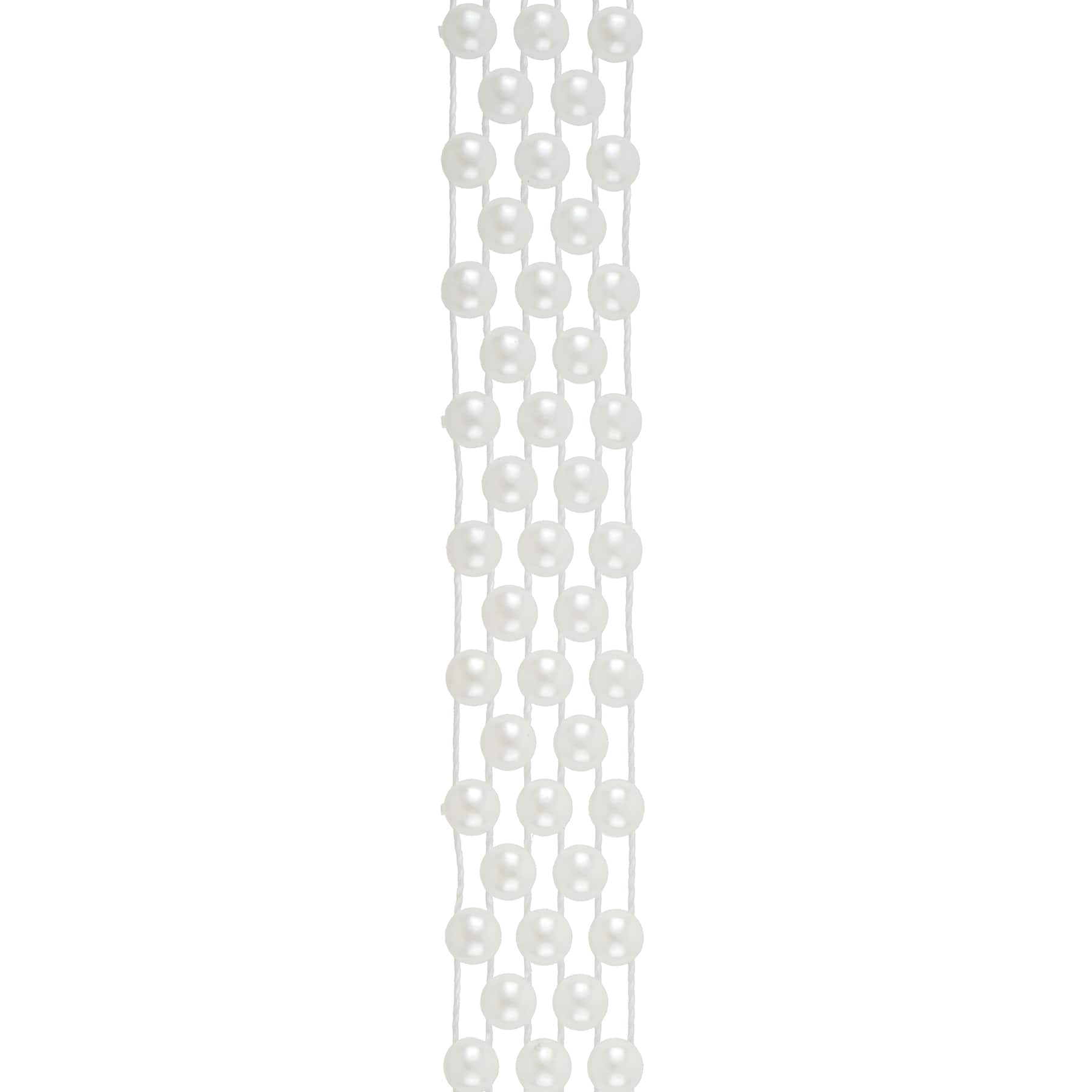 13mm Plastic Pearl Garland, 10yd. by Bead Landing™
