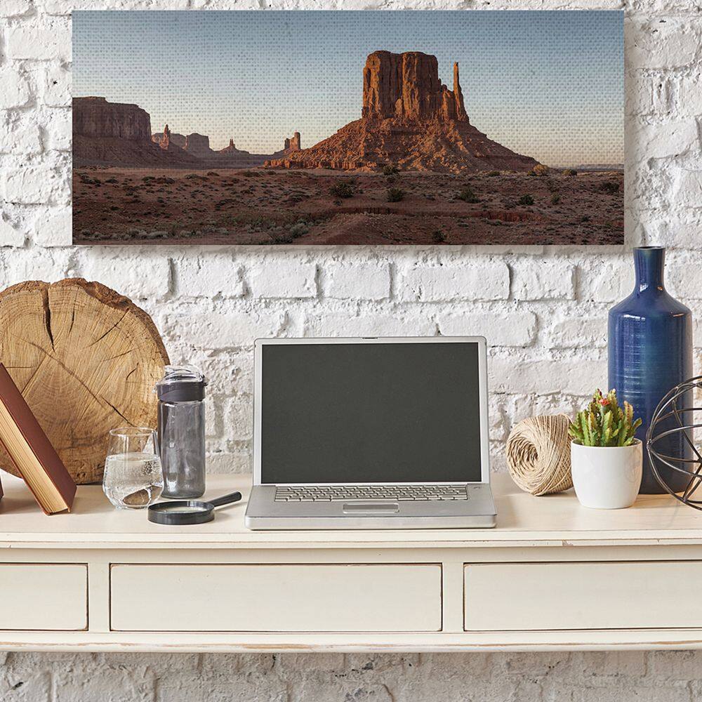 Stupell Industries Dessert Landscape Canyon Sky Blue Brown Photograph Canvas Wall Art