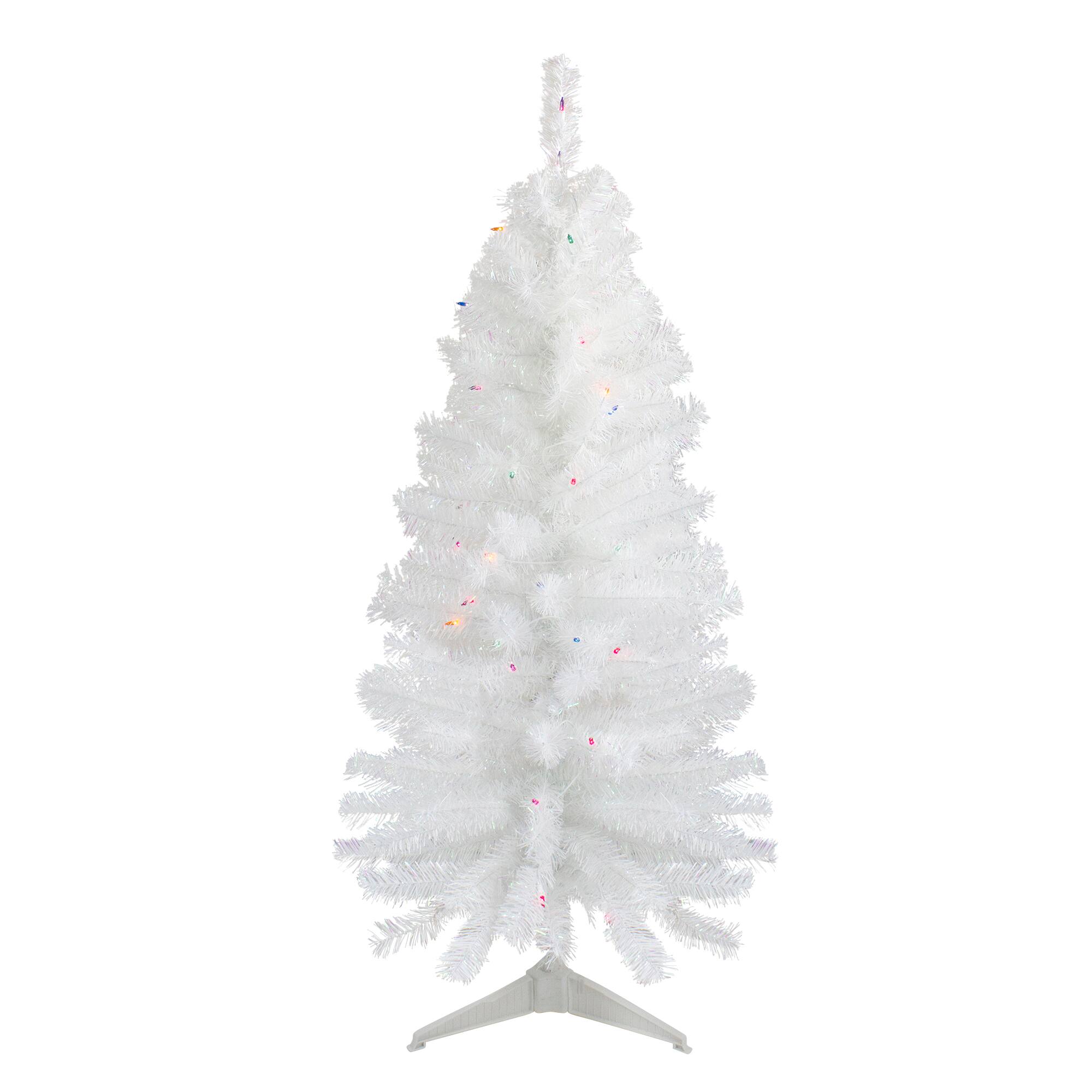 4Ft Pre-Lit White Pine Artificial Christmas Tree, Multicolor Lights By Northlight | 4 ft | Michaels®