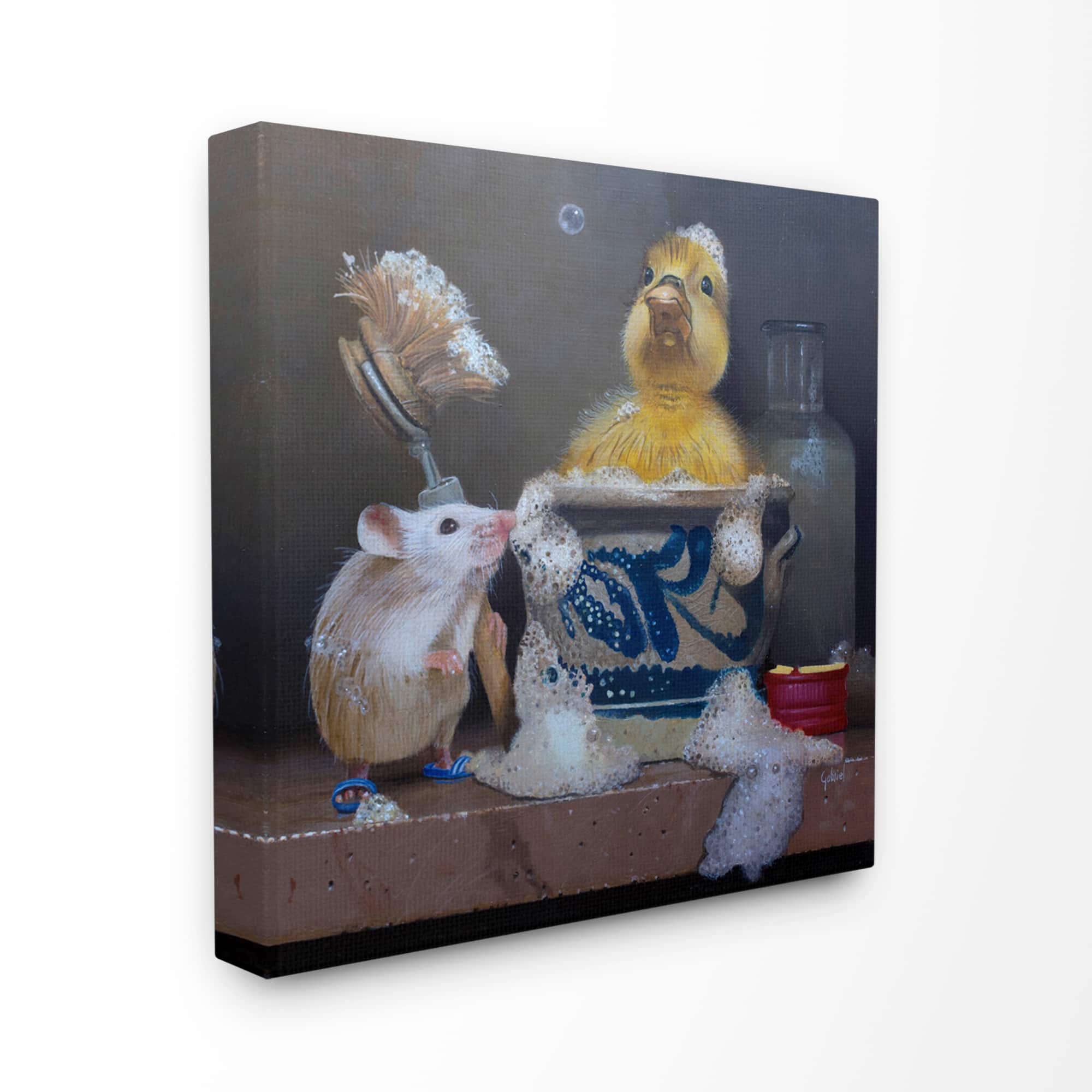 Stupell Industries Baby Mouse & Chick Painting Wall Accent