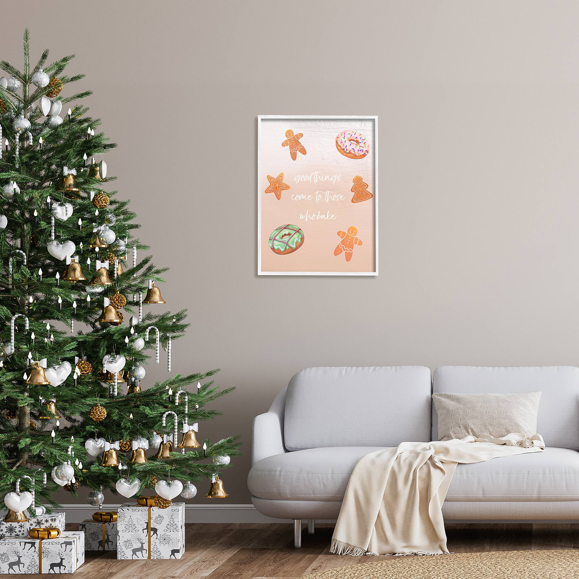 Stupell Industries Those Who Bake Holiday Cookies Framed Giclee Art