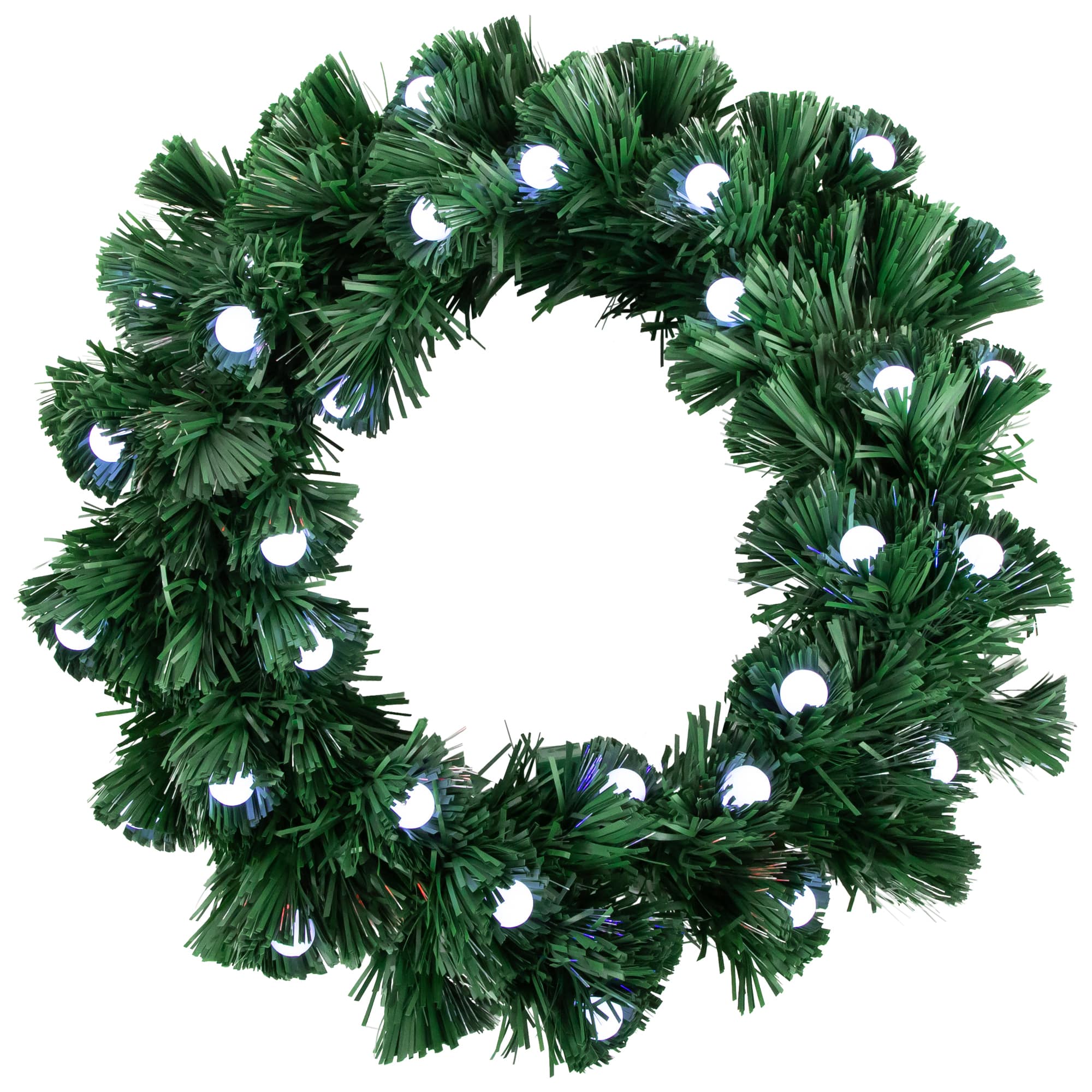 12" Pre-Lit Artificial Christmas Wreath, Color Changing Lights By Northlight in Green | Michaels®
