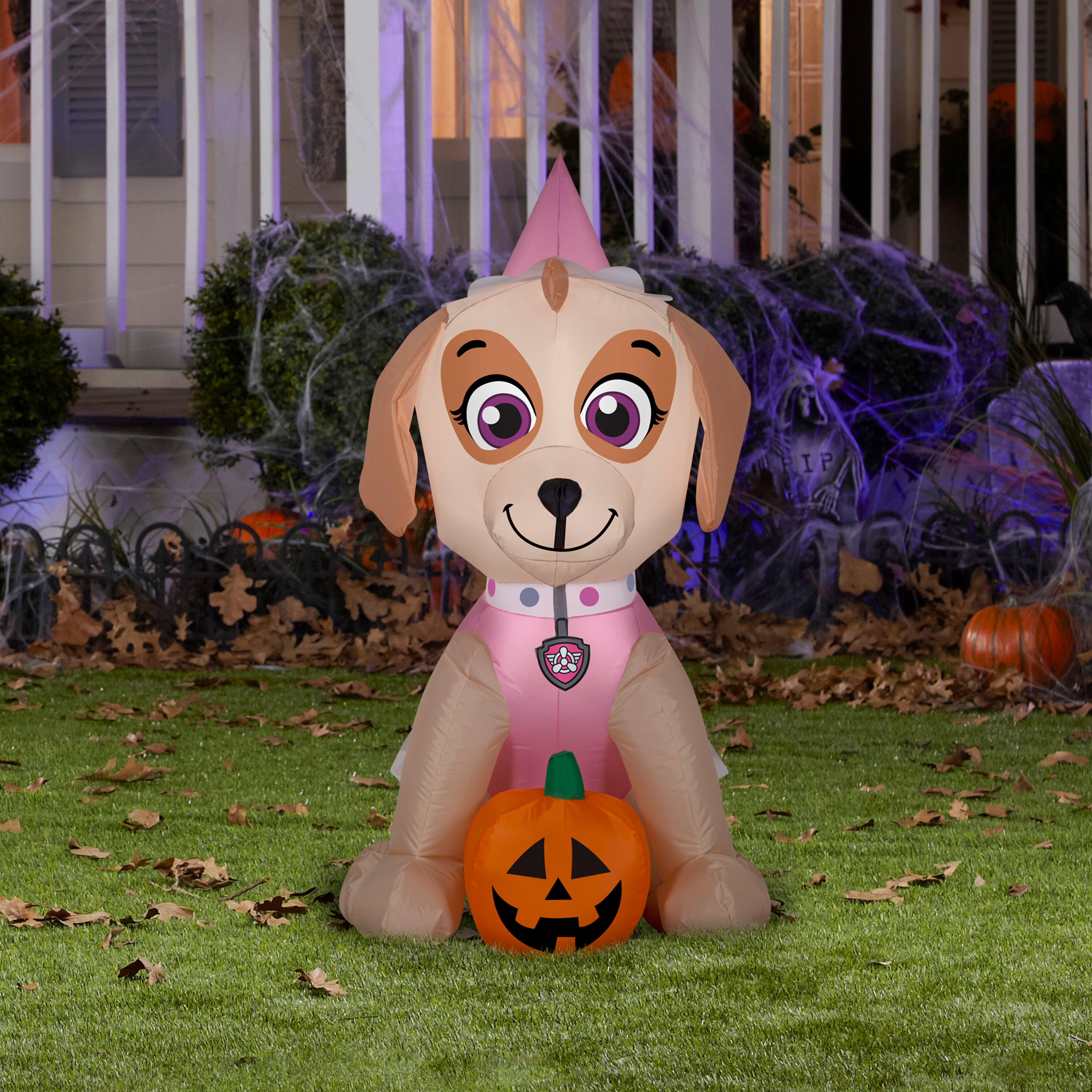 3ft. Airblown® Inflatable Halloween Skye with Pumpkin