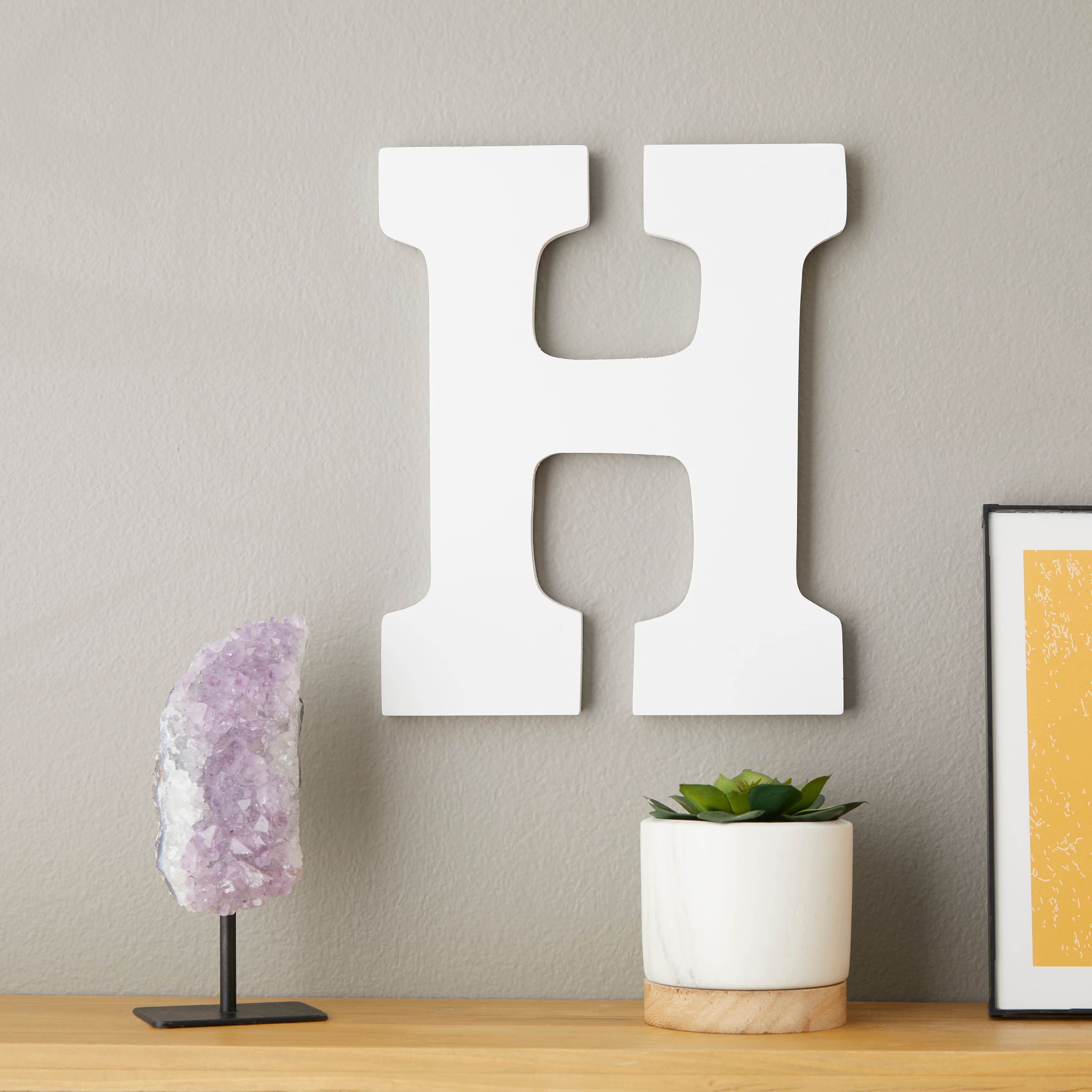 6 Pack: 9" White MDF Whimsy Letter by Make Market®
