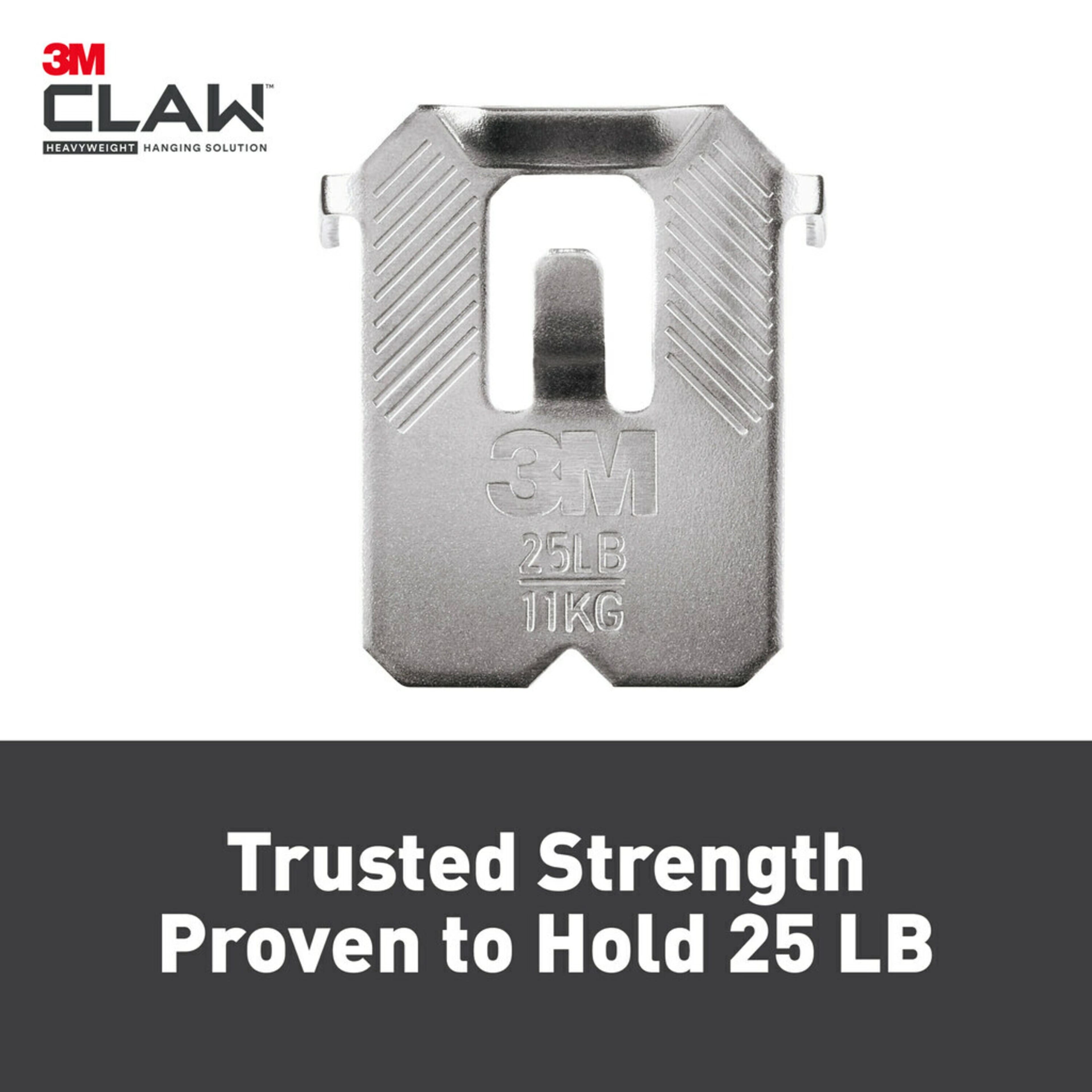 3M CLAW™ 25lb. Drywall Picture Hangers, 4ct.