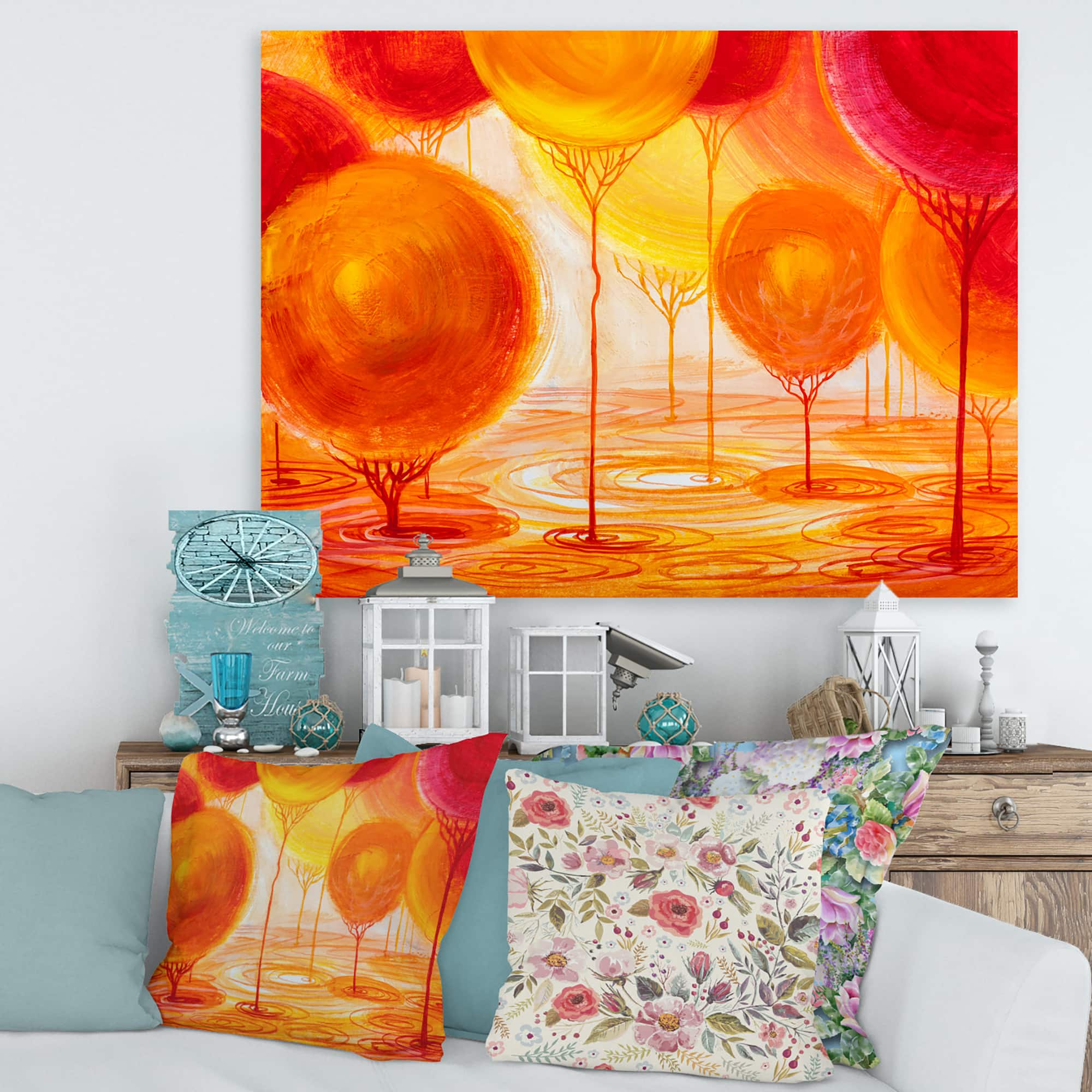 Designart - Colourful Ornamental Trees II