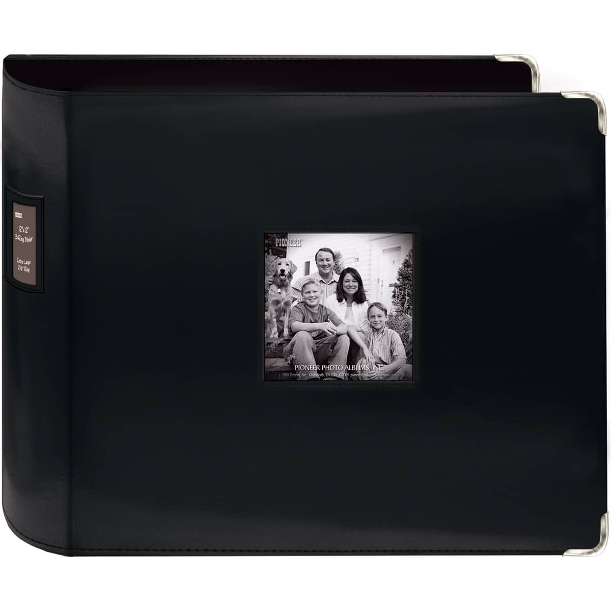 Pioneer® Extra Large 3-Ring Sewn Leatherette Album, 12" x 12"