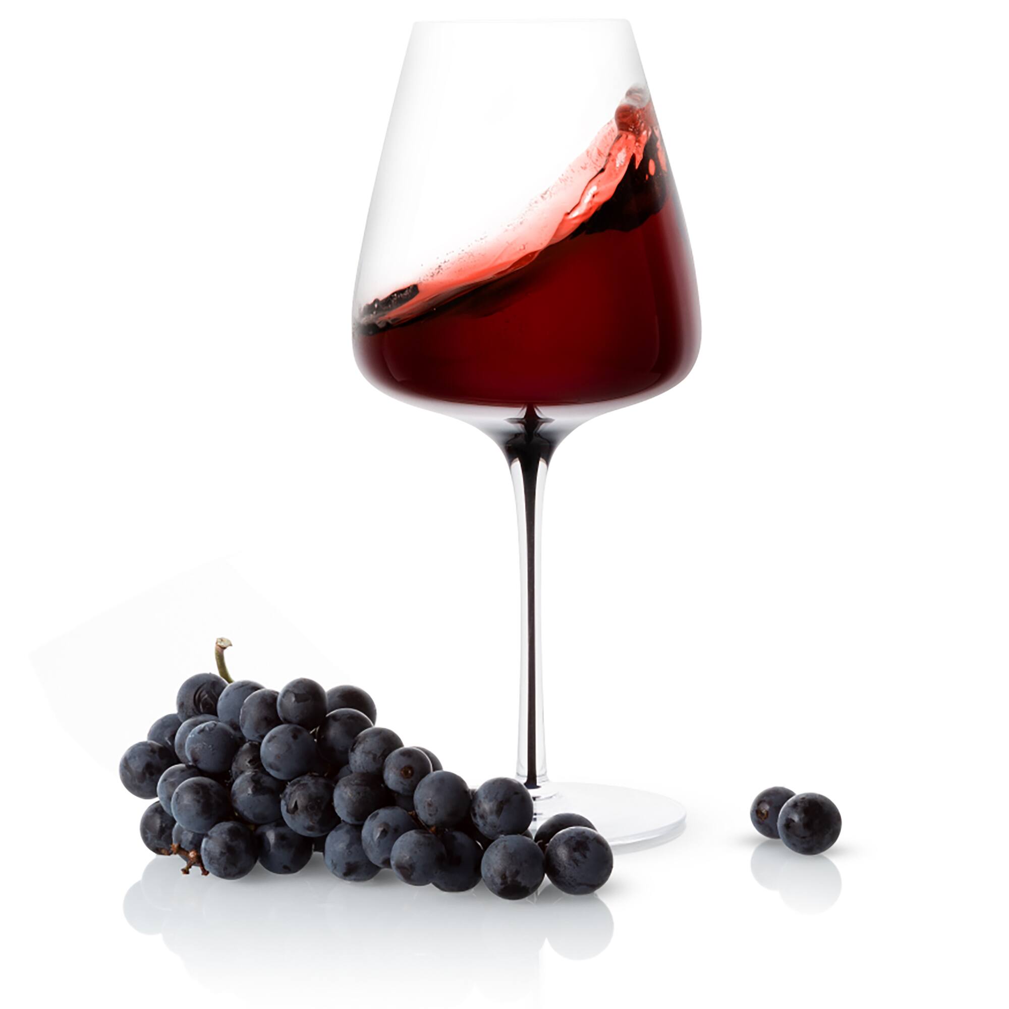 JoyJolt® 26.8oz. Black Swan Red Wine Glasses, 2ct.
