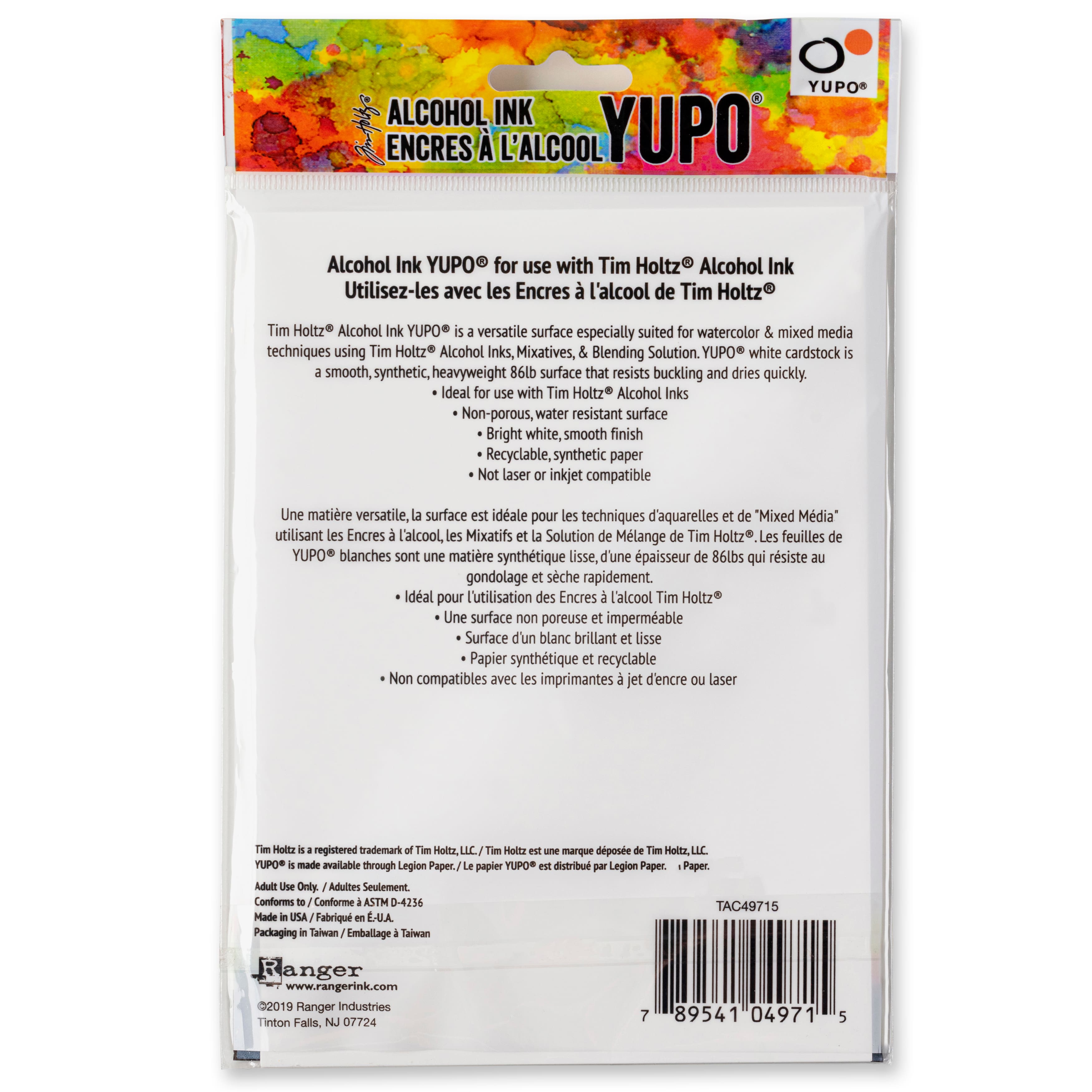 Tim Holtz® Alcohol Ink Yupo® Cardstock