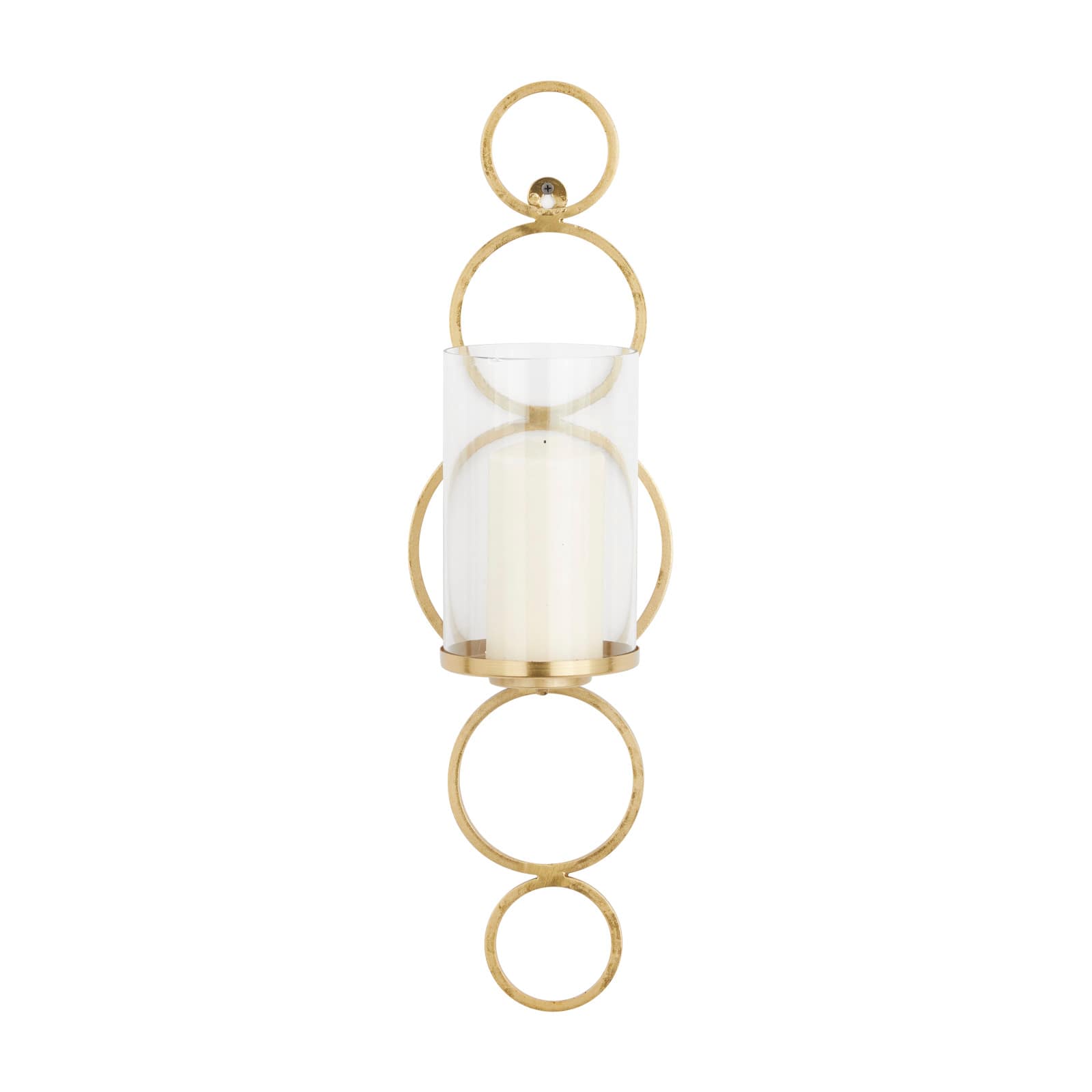 CosmoLiving by Cosmopolitan 25" Gold Glam Wall Sconce