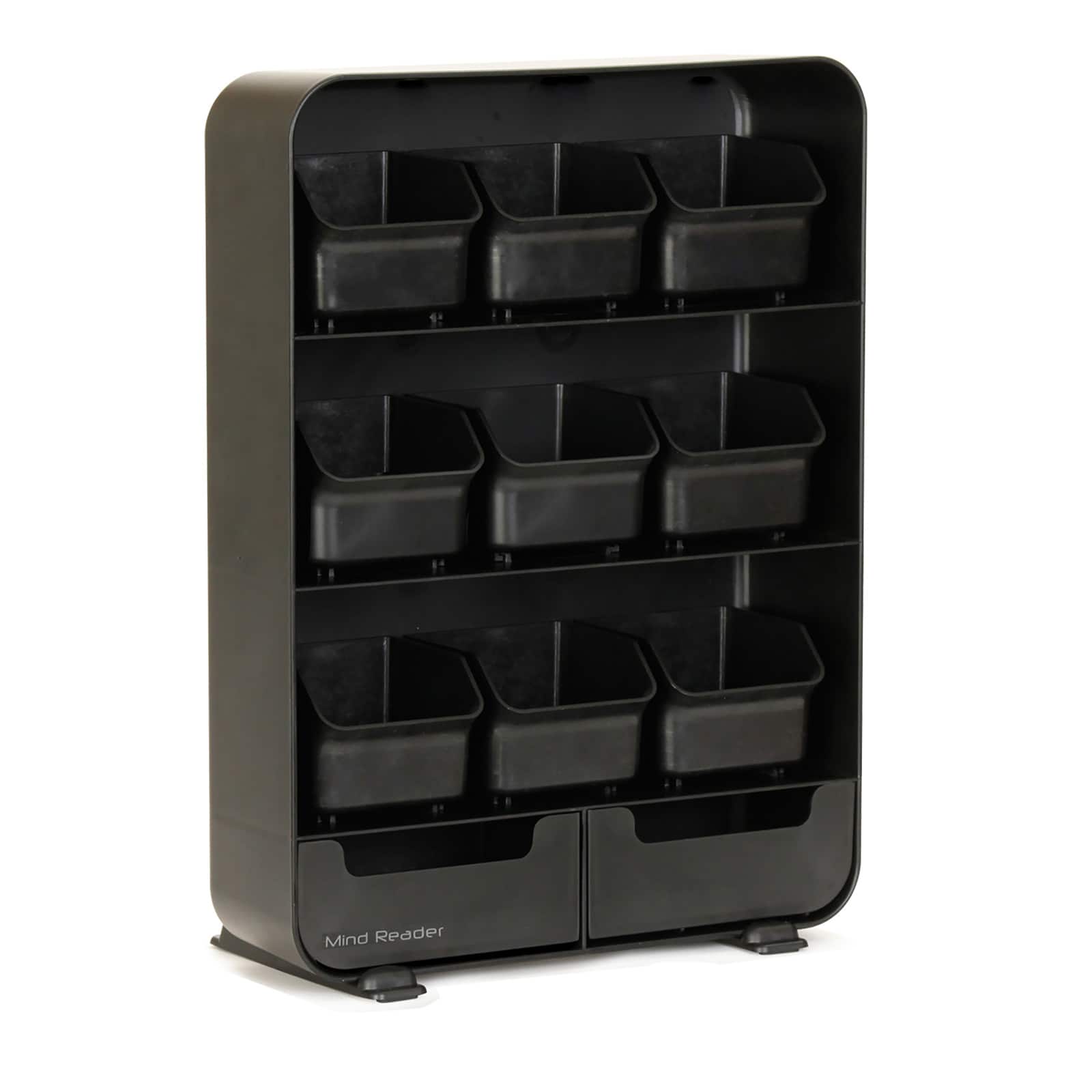 Mind Reader Black Tea Bag holder and Condiment Organizer