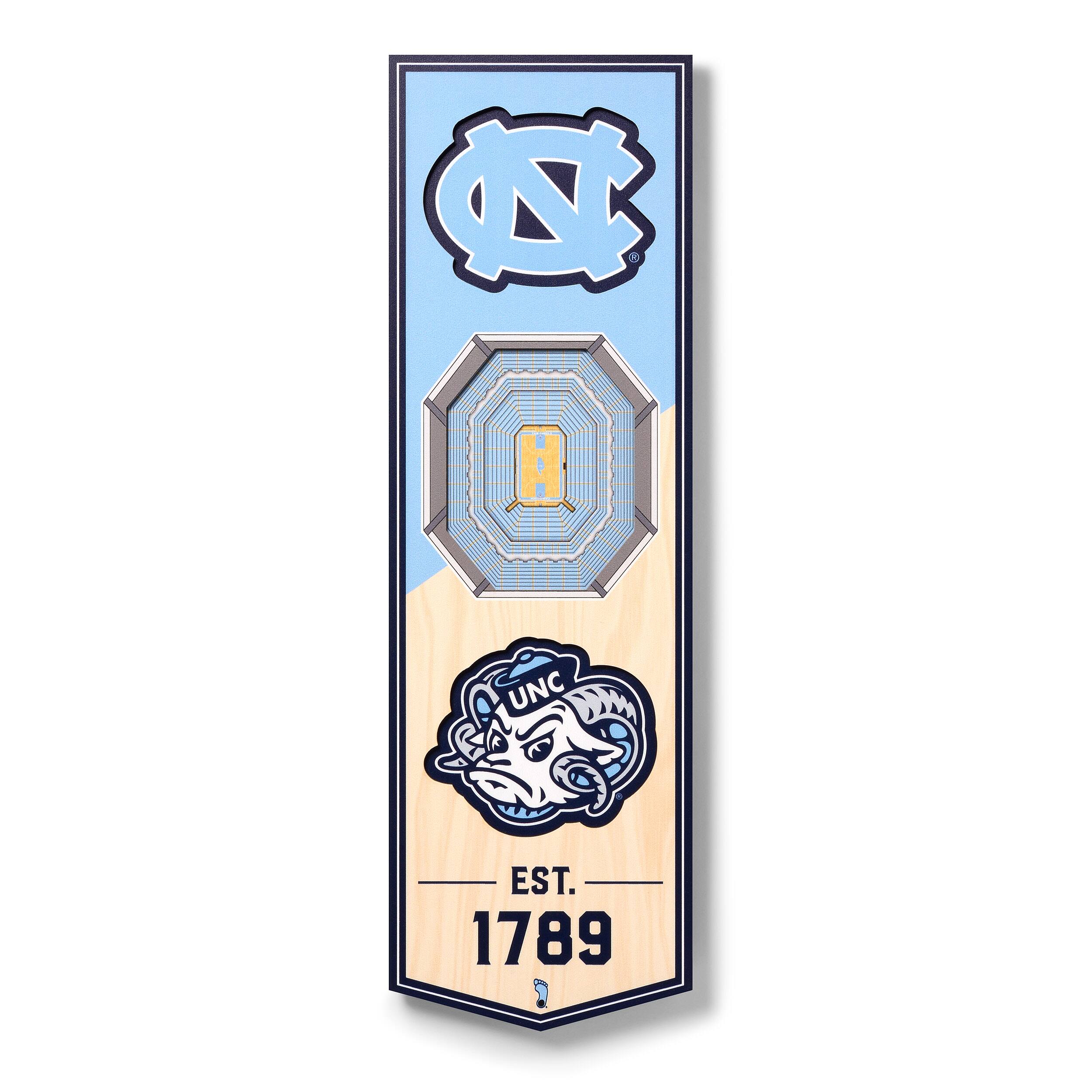 NCAA 6" x 19" StadiumView 3D Banner By Youthefan in North Carolina Tar Heels | Michaels®