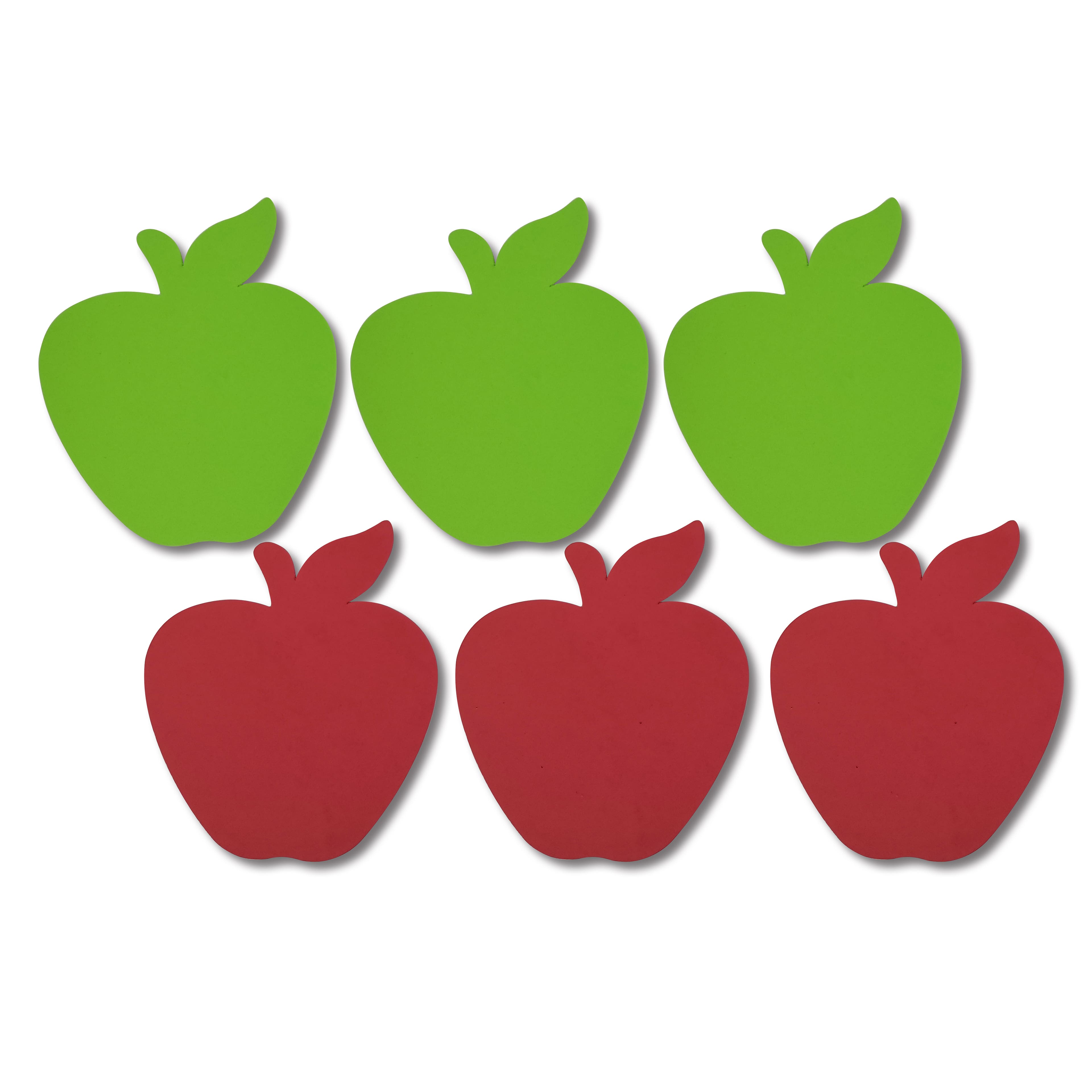 12 Packs: 35 ct. (420 total) 6.5" Red & Green Apple Foam Shapes by Creatology™
