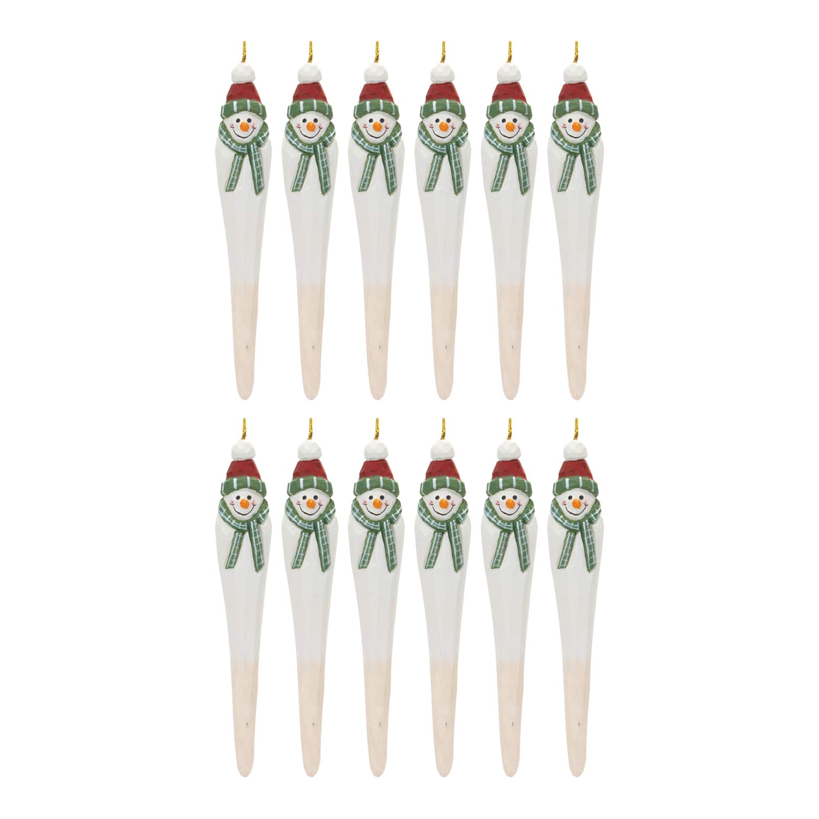 12ct. Snowman Drop Ornament