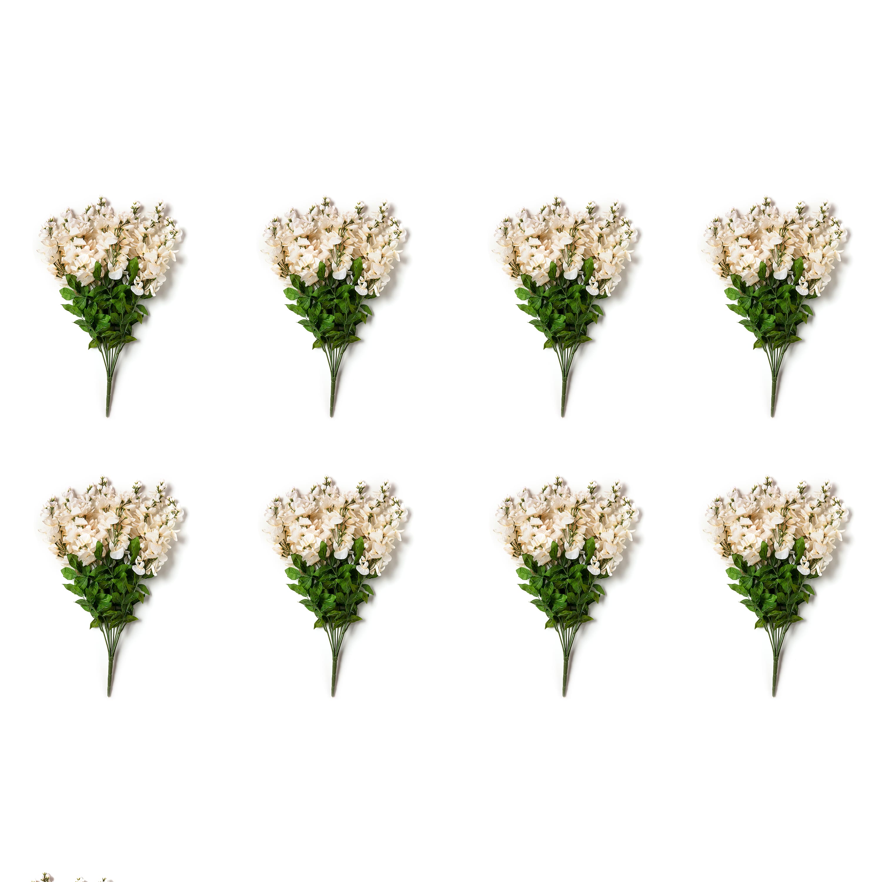 8 Pack: 17" Cream Wisteria Bush by Ashland®
