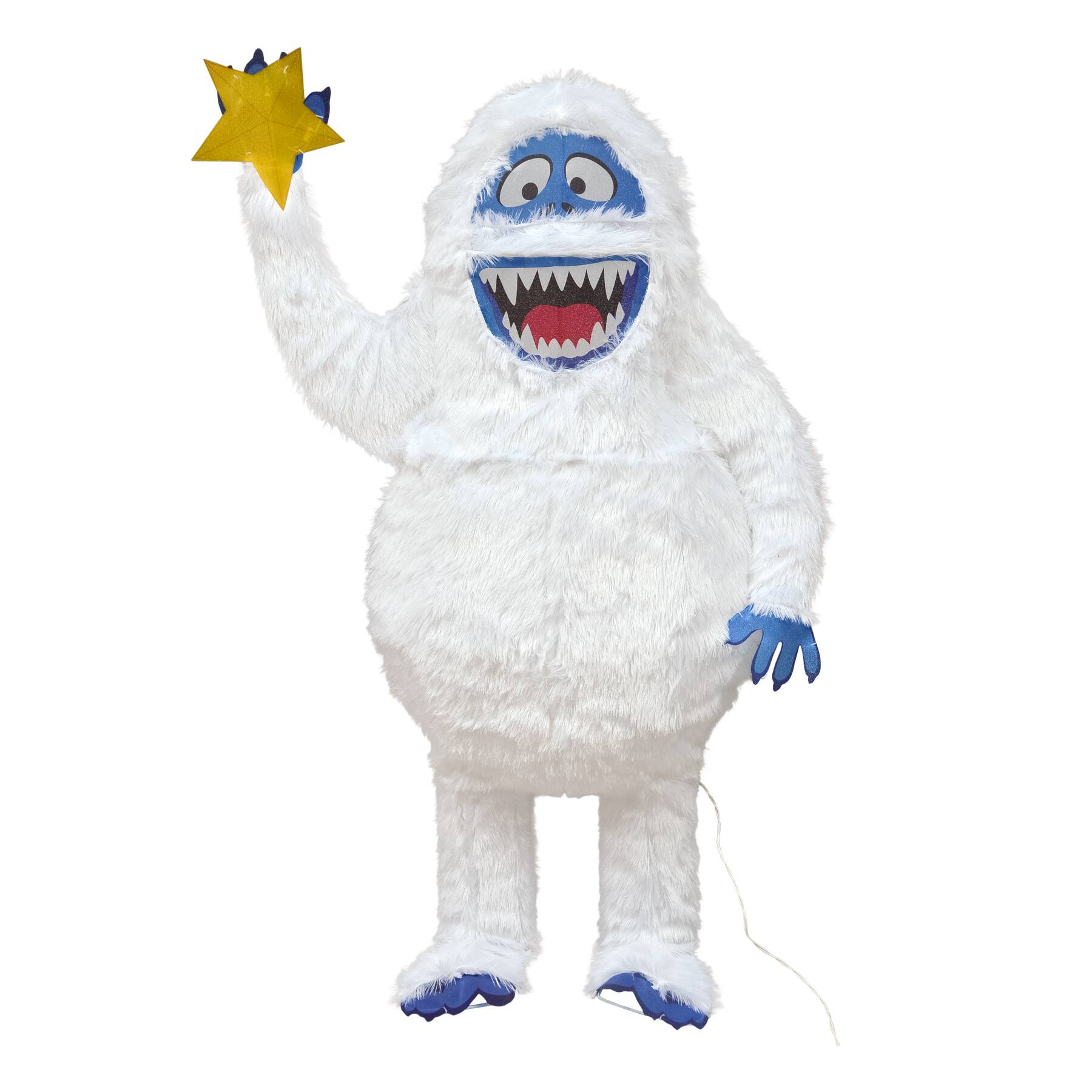 ProductWorks Rudolph 4.5ft. 3D Pre-Lit Bumble with Star Yard Art