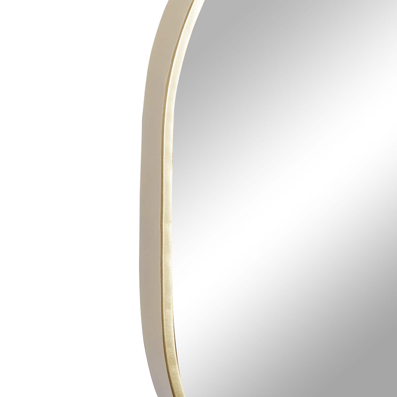 Set of 3 Gold Wood Traditional Wall Mirror 24", 24", 25"