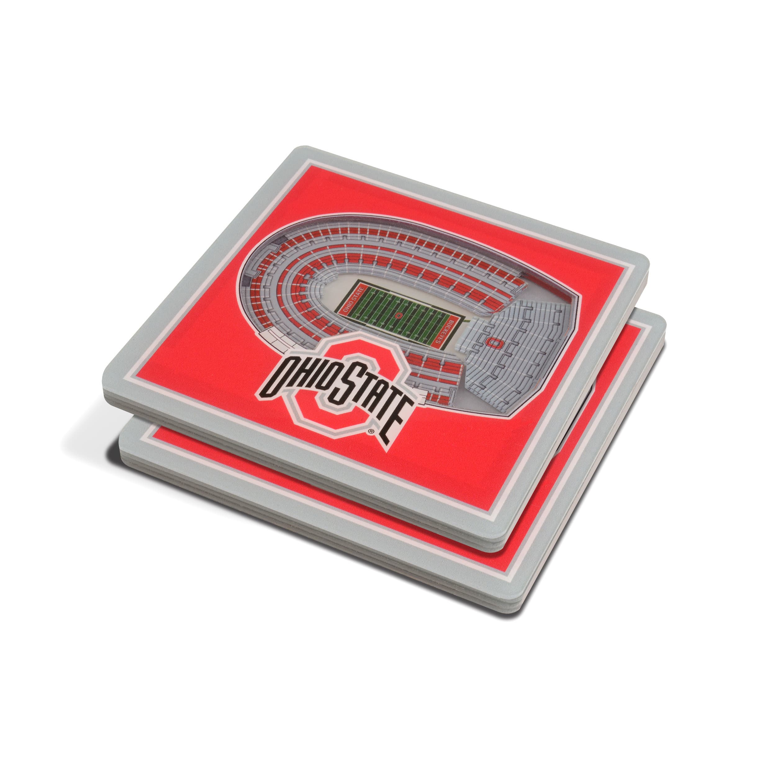 NCAA 3D StadiumView Coasters By Youthefan in Ohio State Buckeyes | 4" x 4" x 0.3125" | Michaels®