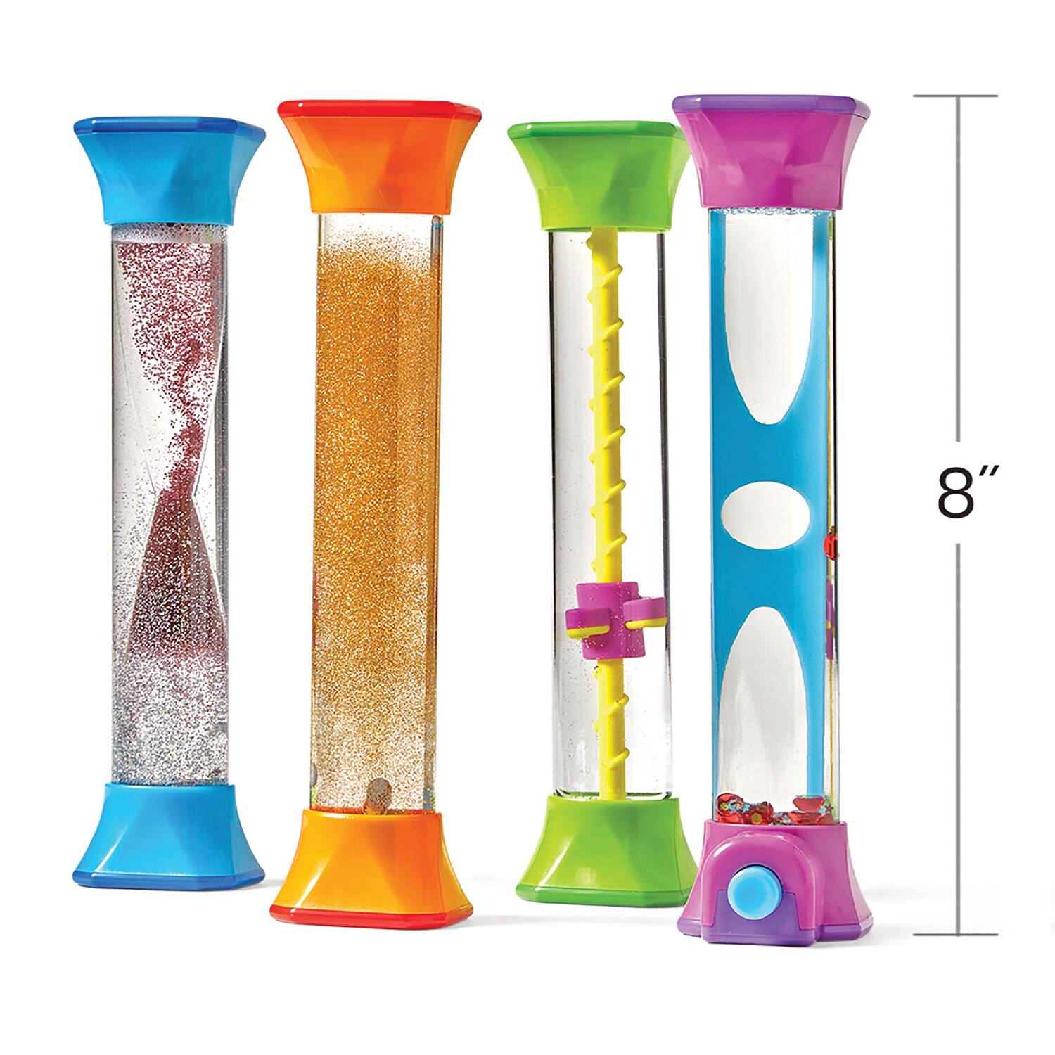 hand2mind® 8" Sensory Fidget Tubes, 4ct.