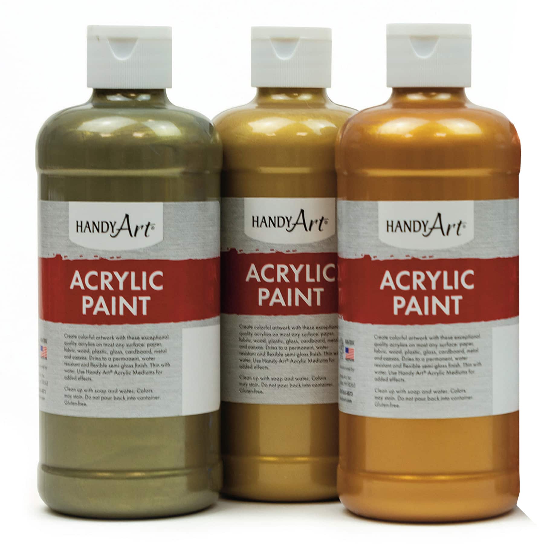 Handy Art® 16oz. Metallic Acrylic Paint Set