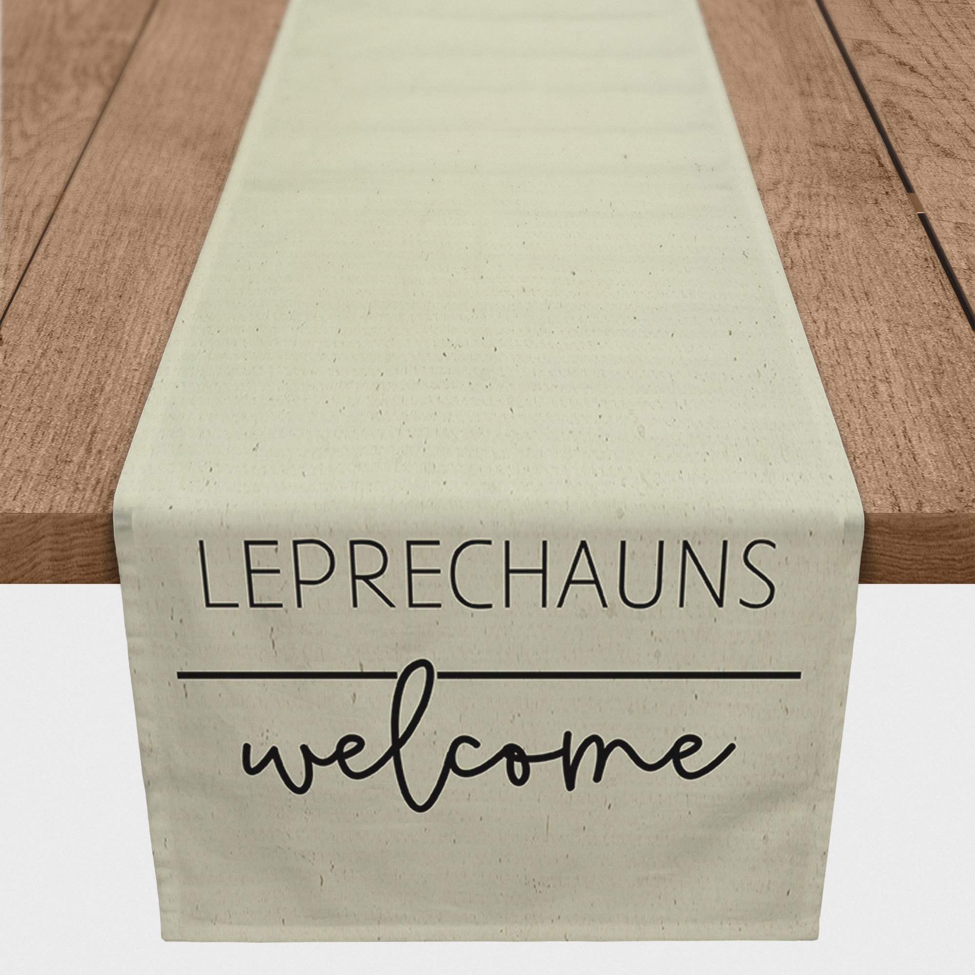 Leprechauns Welcome Cotton Twill Runner