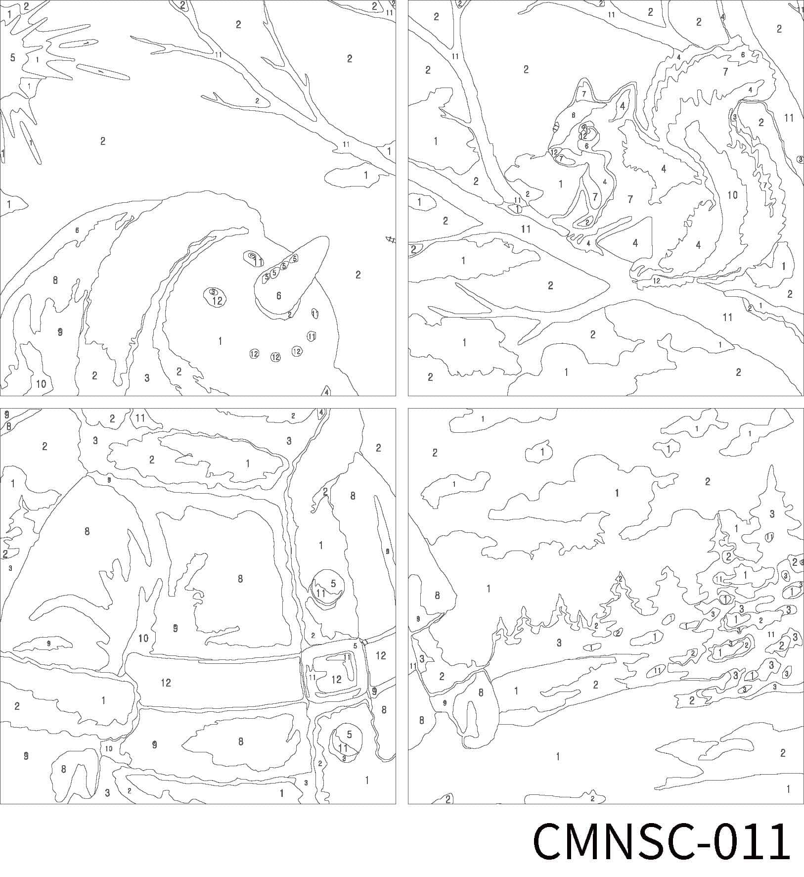 Snowman & Squirrel Paint-by-Number Gallery Mini Kit by Artist's Loft®