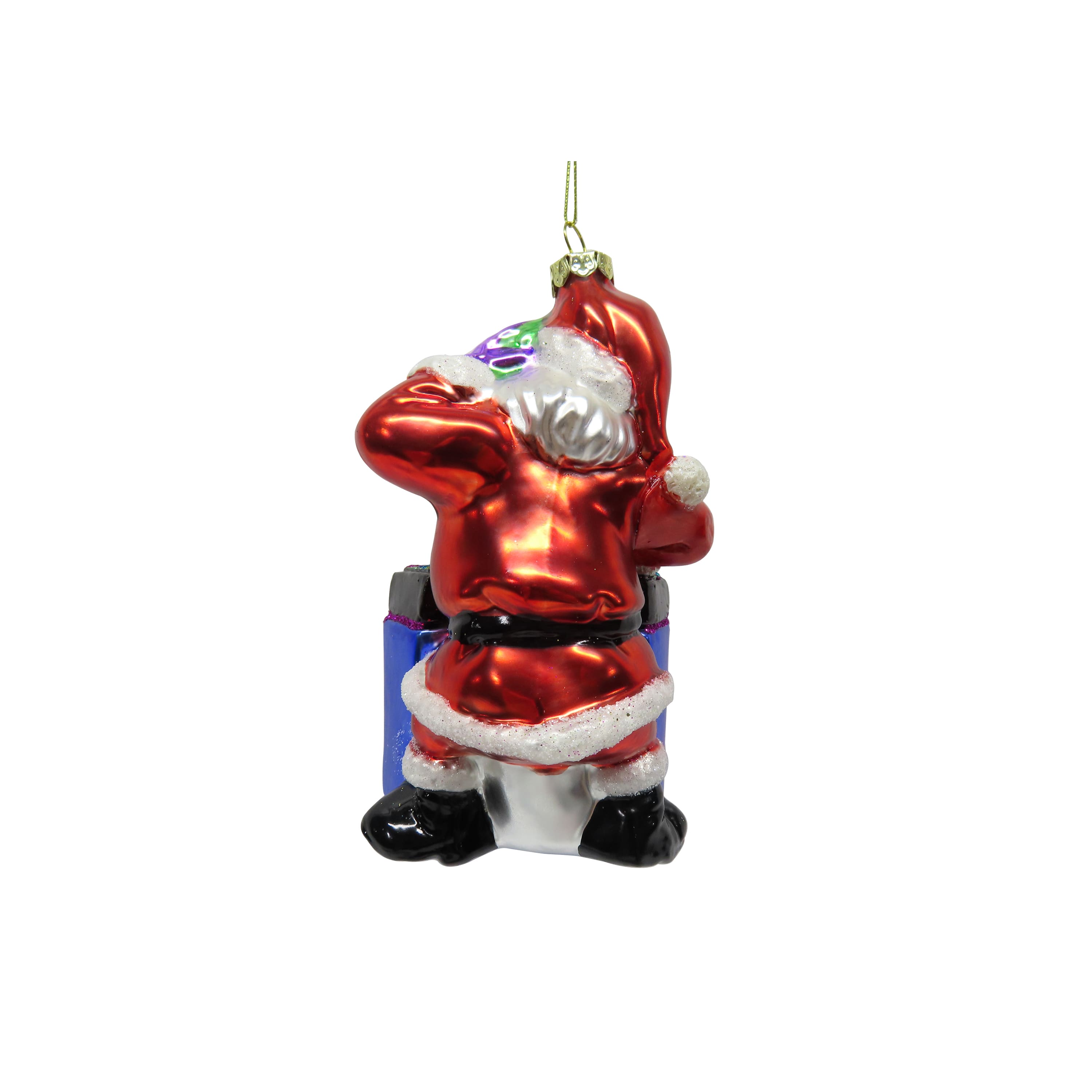 4.75" DJ Santa Hand Painted Glass Ornament by Ashland®