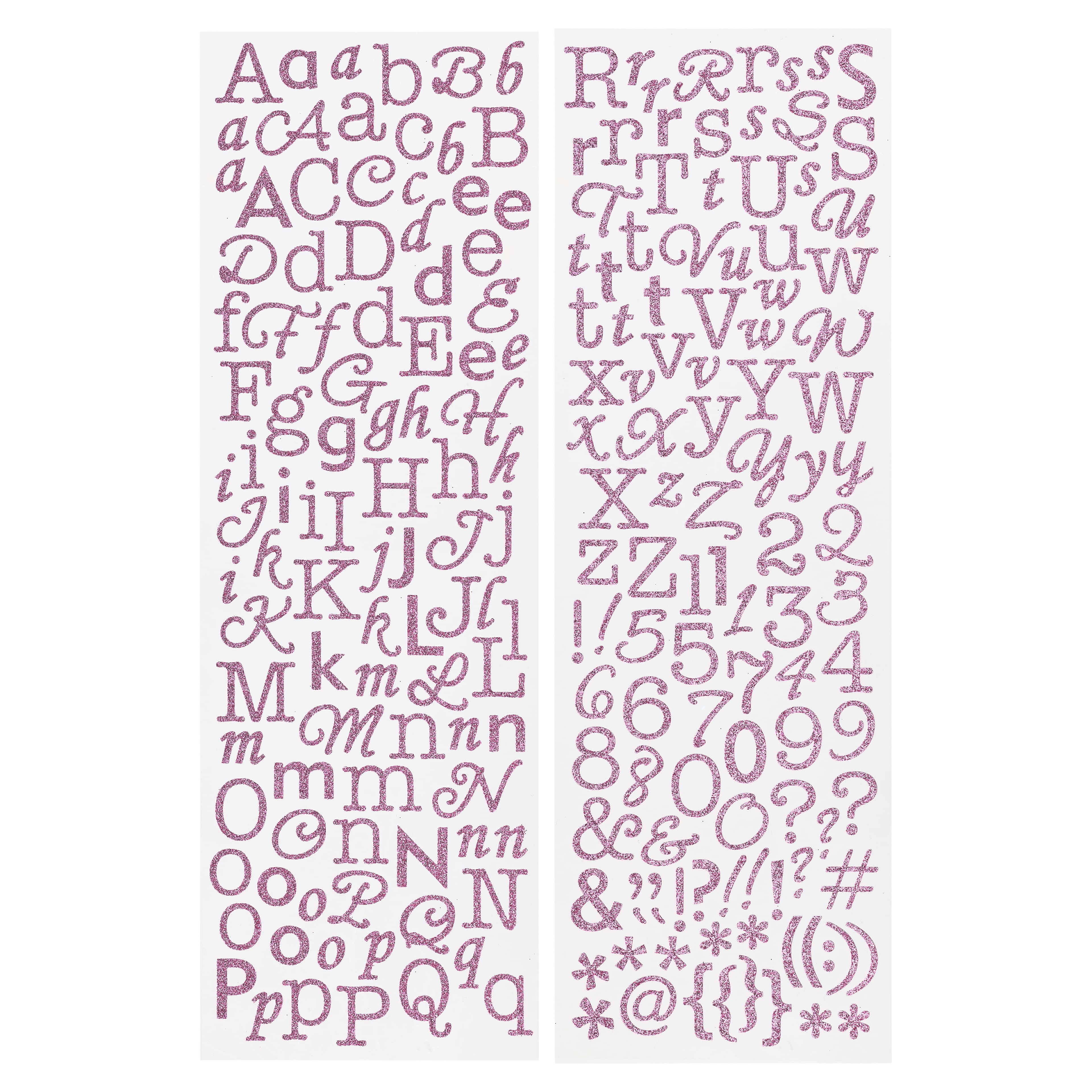 12 Pack: Glitter Alphabet Stickers by Recollections™