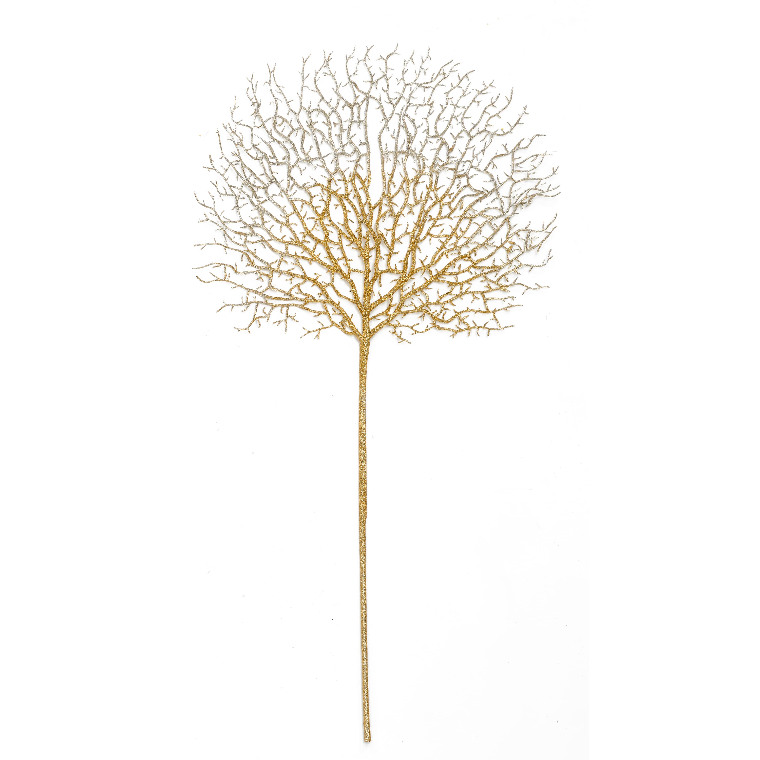 30" Artificial Christmas Glittered Coral Sprays