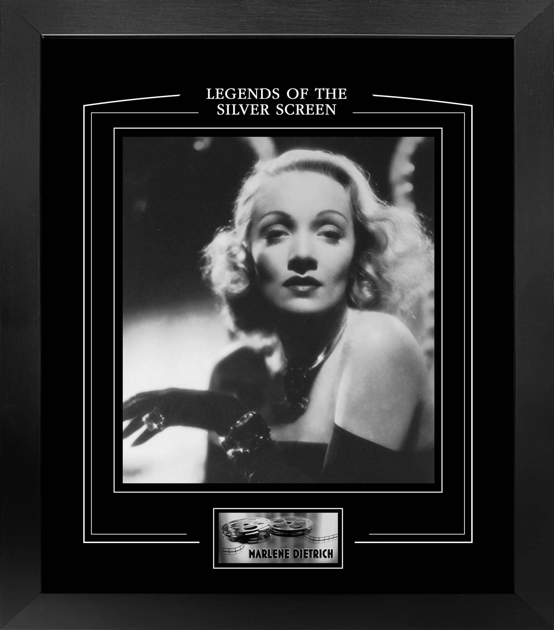 Marlene Dietrich Framed PhotoGlass Print 15" x 17"