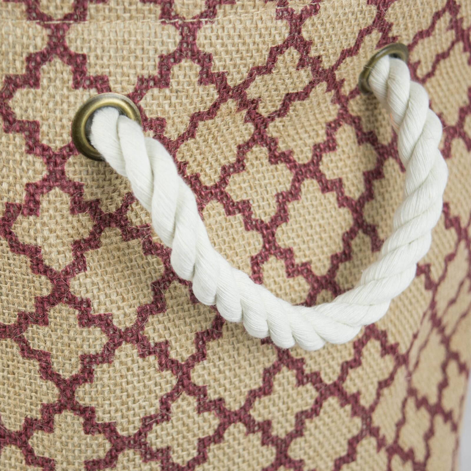 DII® 9" Lattice Round Burlap Bin