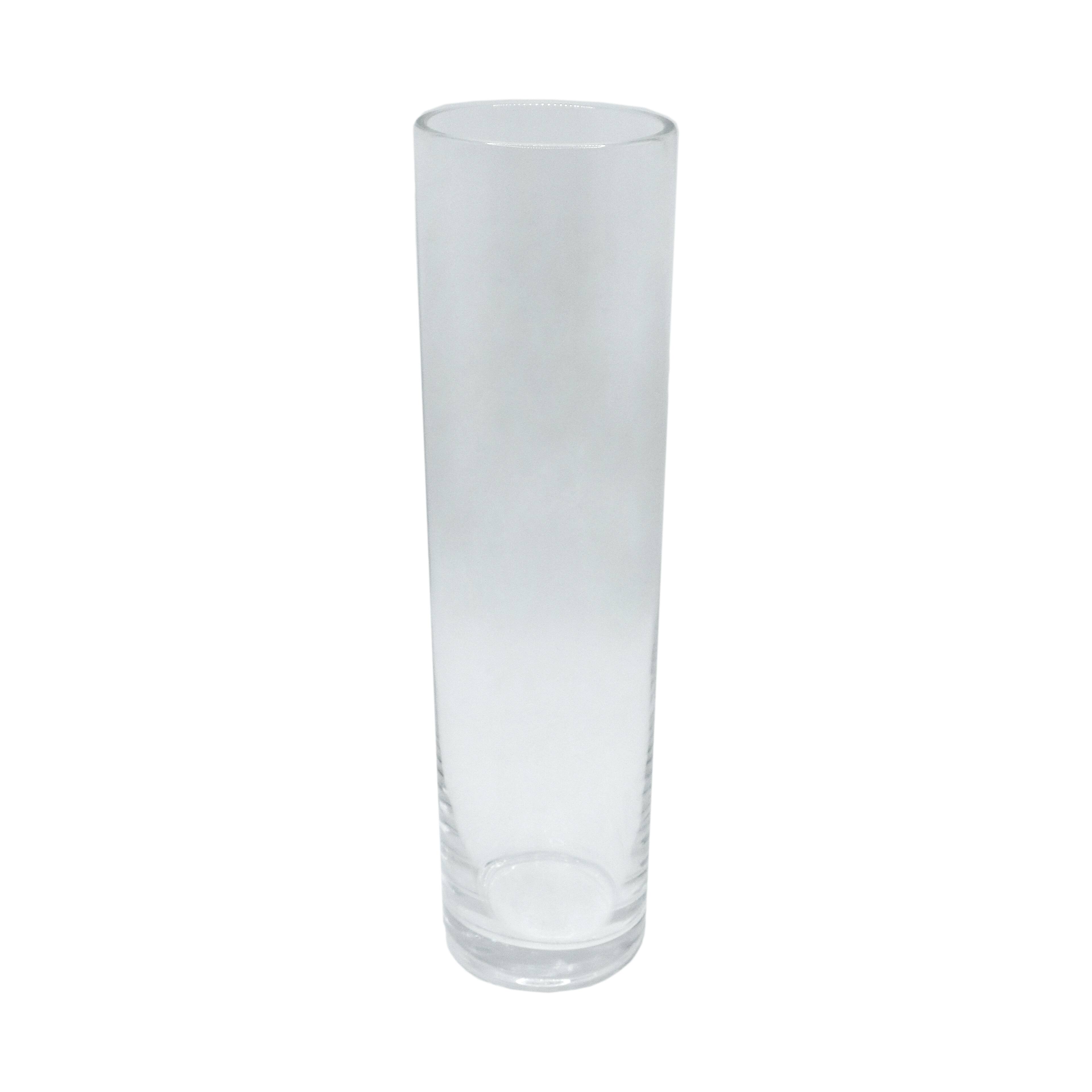8 Pack: 12" Clear Glass Cylinder Vase by Ashland®
