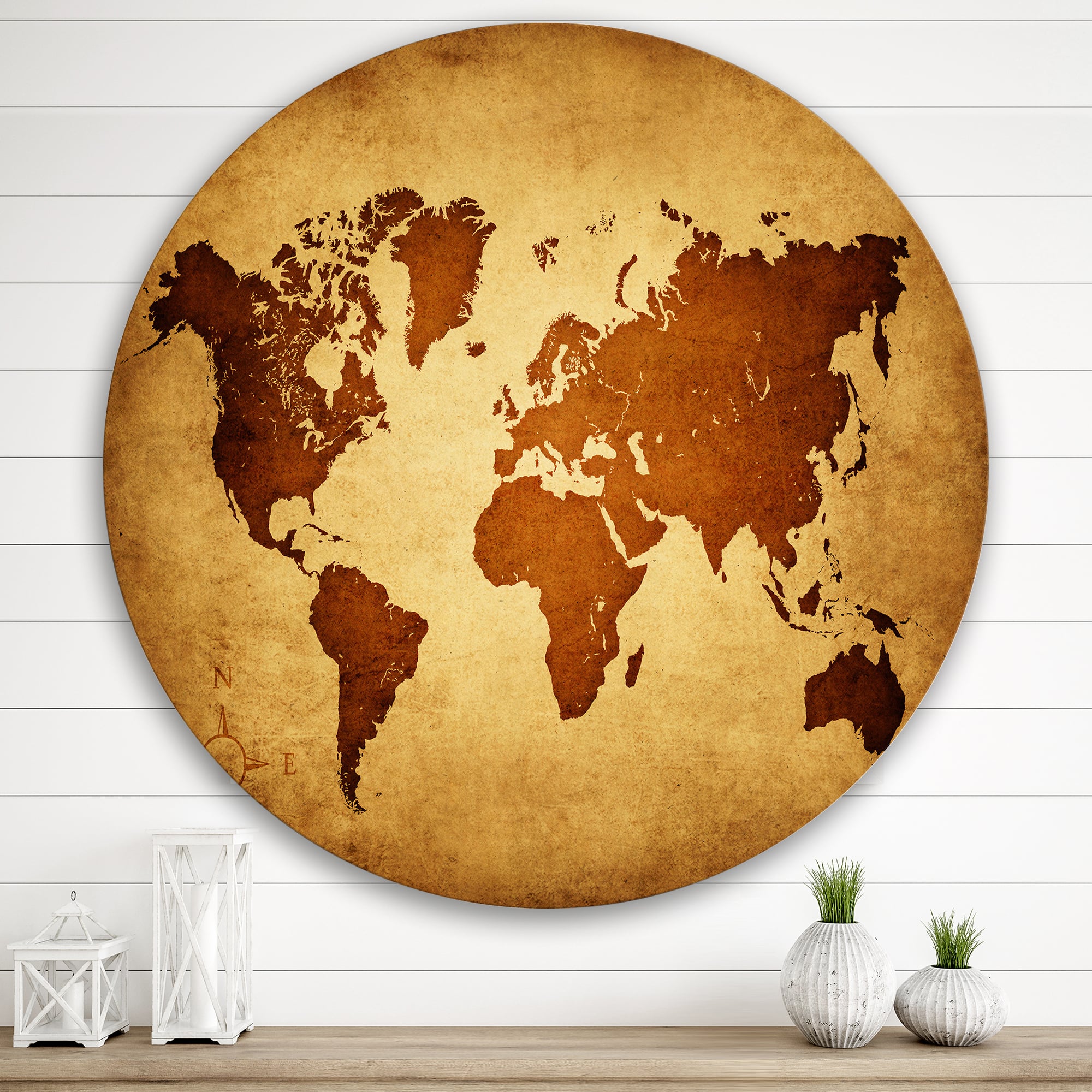 Designart - Ancient Map of The World VI