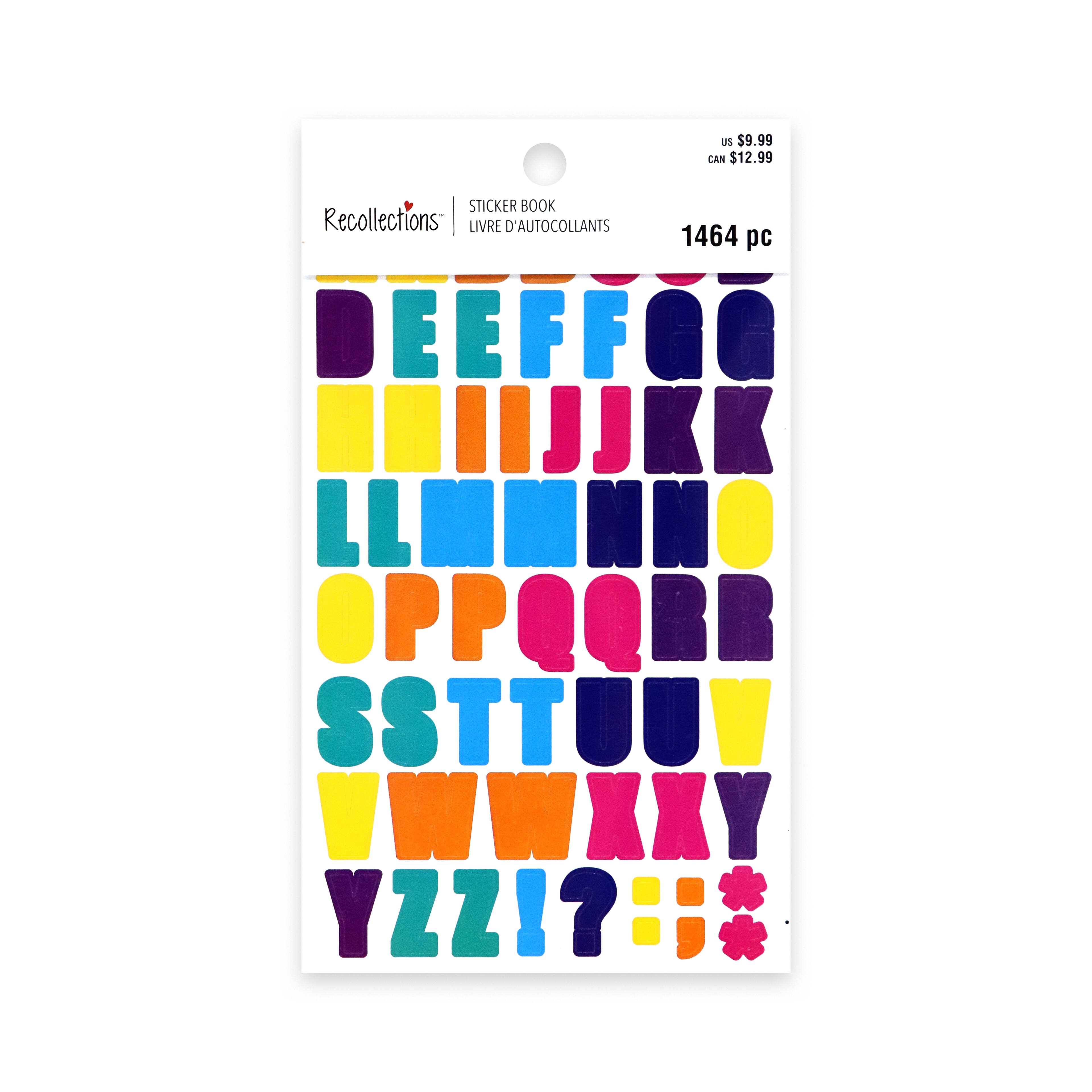 Bright Colours Alphabet & Number Stickers by Recollections™