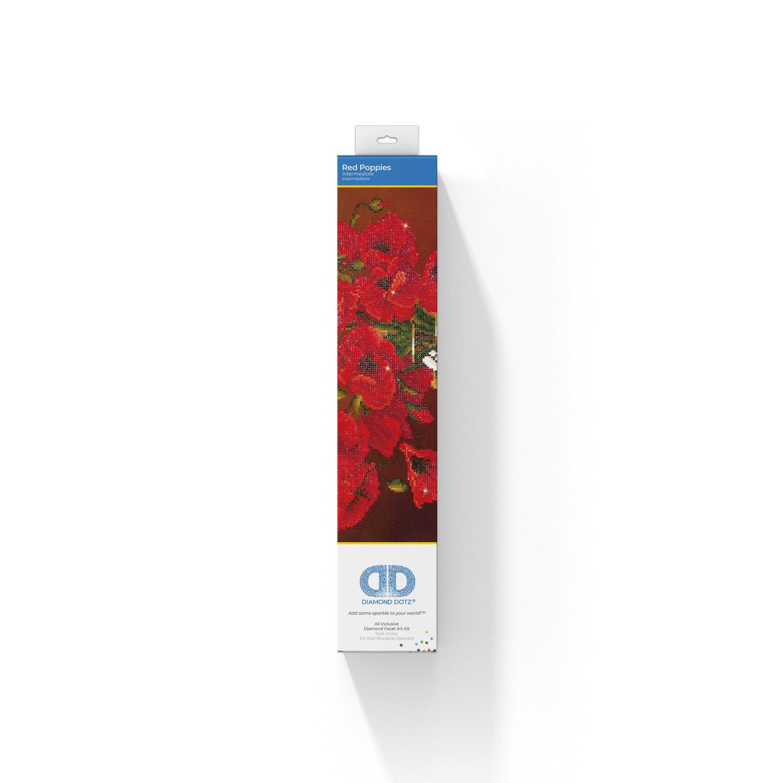 Diamond Dotz® Red Poppies Diamond Painting Kit