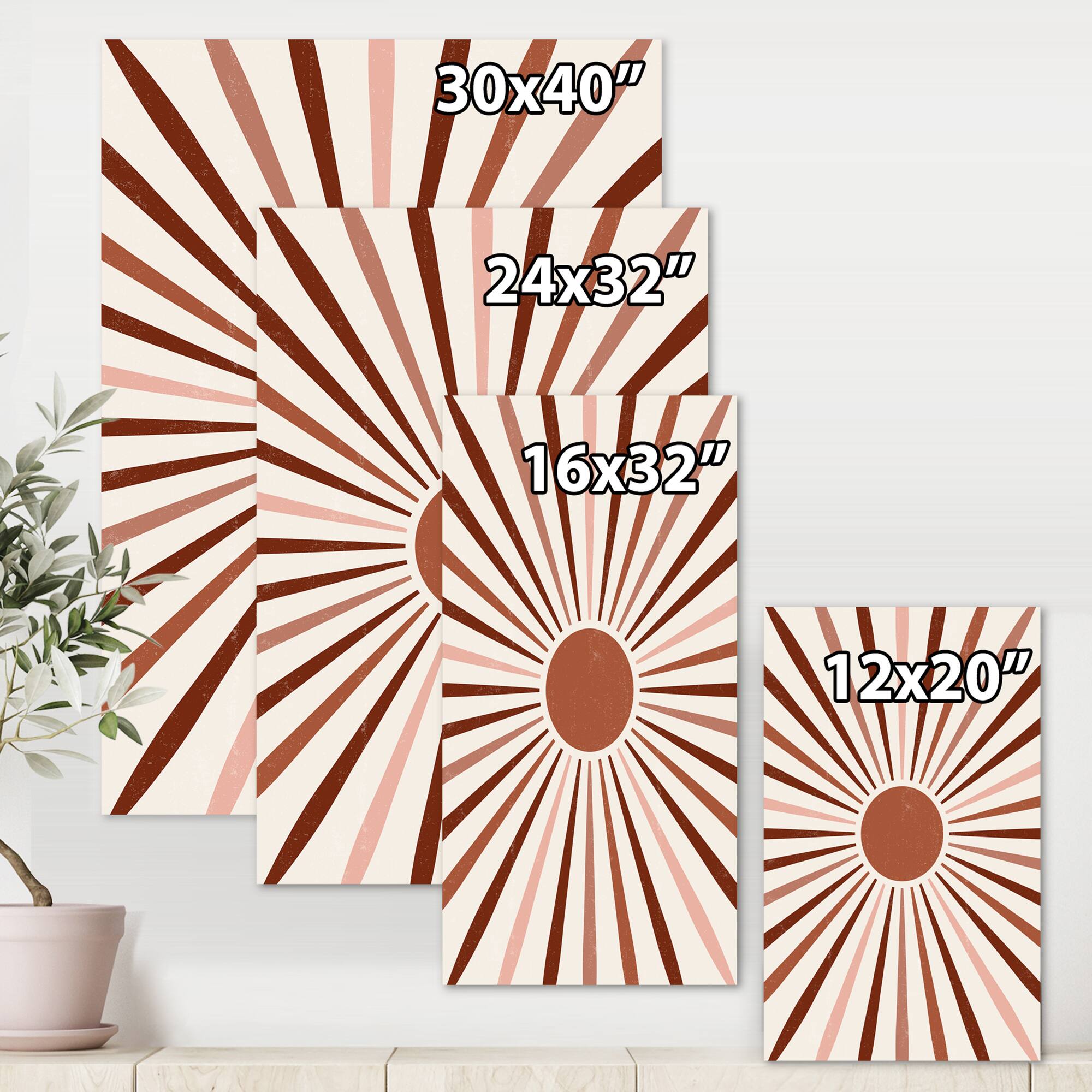 Designart - Geometric Radiant Sun