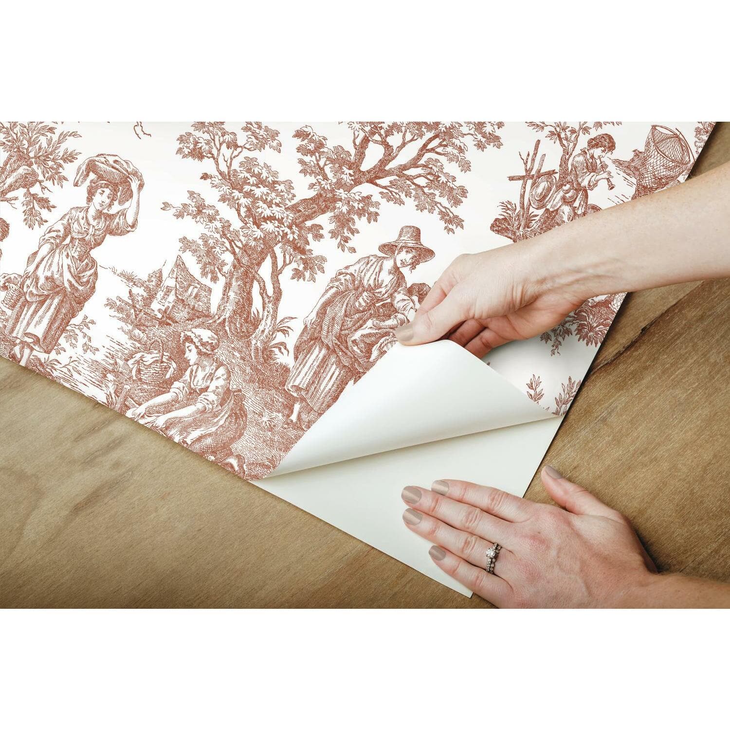 RoomMates Country Life Toile Peel & Stick Wallpaper