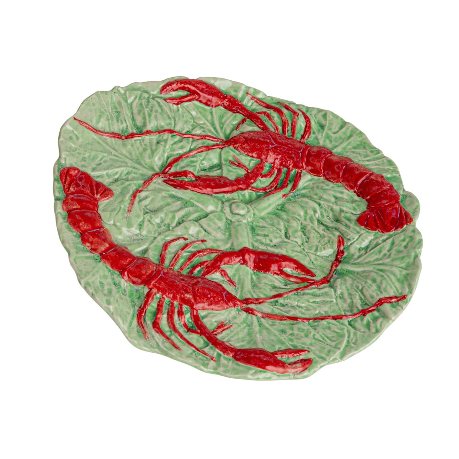 Hello Honey® 10.25" Red & Blue Lobster Feast Stoneware Plates, 6ct.