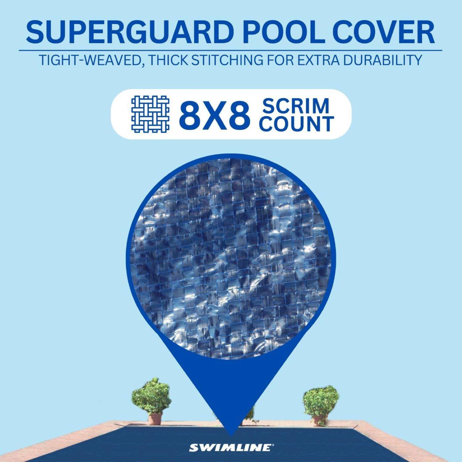 Swim Central 29ft. Rectangular Inground Swimming Pool Winter Cover